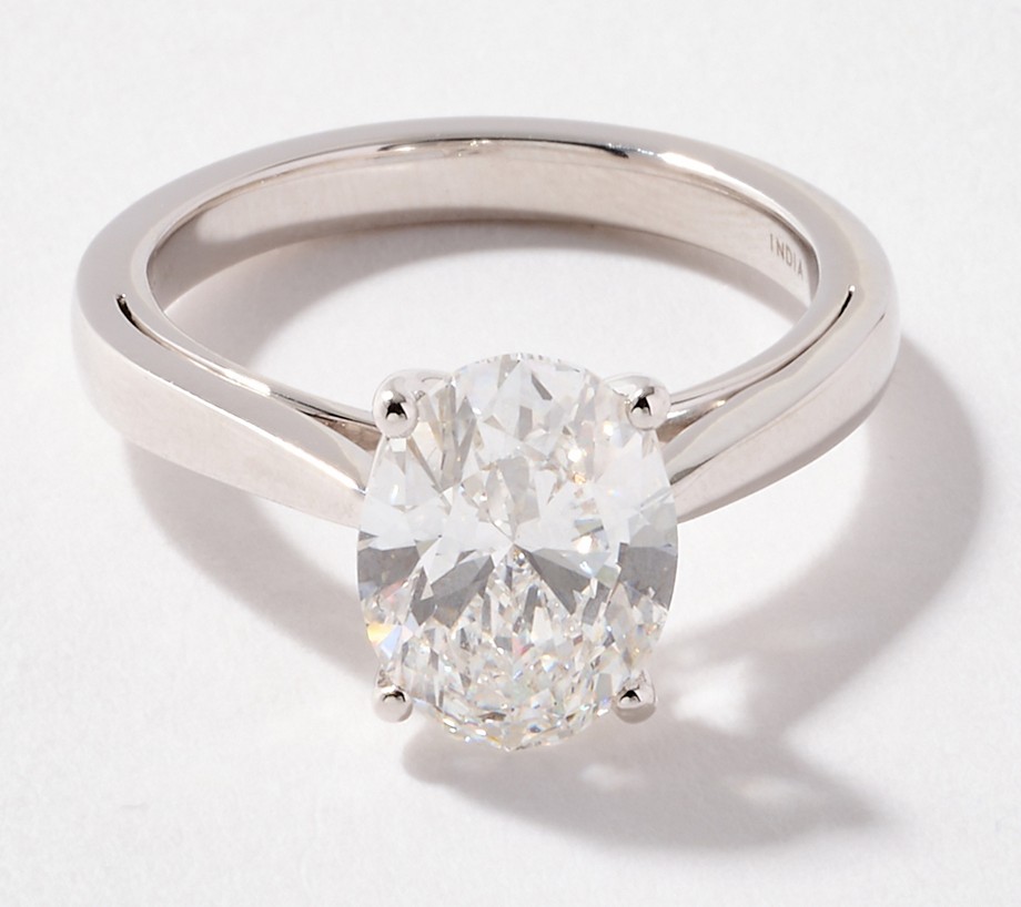 Fire Light Lab Grown Diamond Oval 3 cttw Ring, 14K Gold