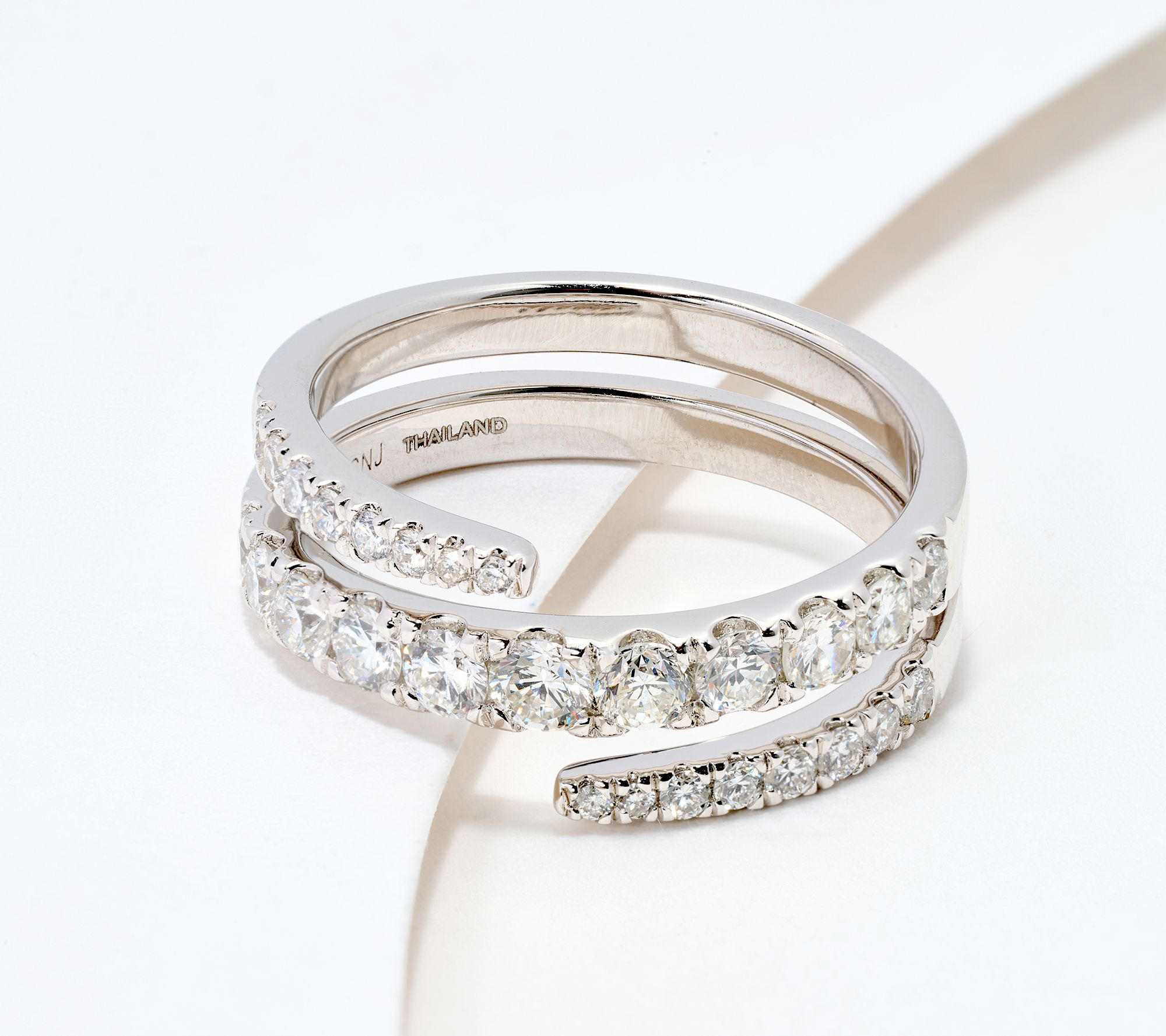 Affinity Diamonds 1.00 cttw Round Diamond Wrap Ring, Sterling