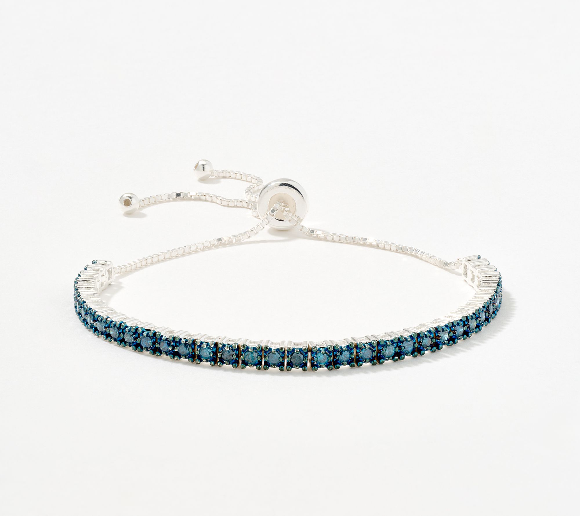  Affinity Diamonds 0.75 cttw Colored Diamond Bracelet, Sterl