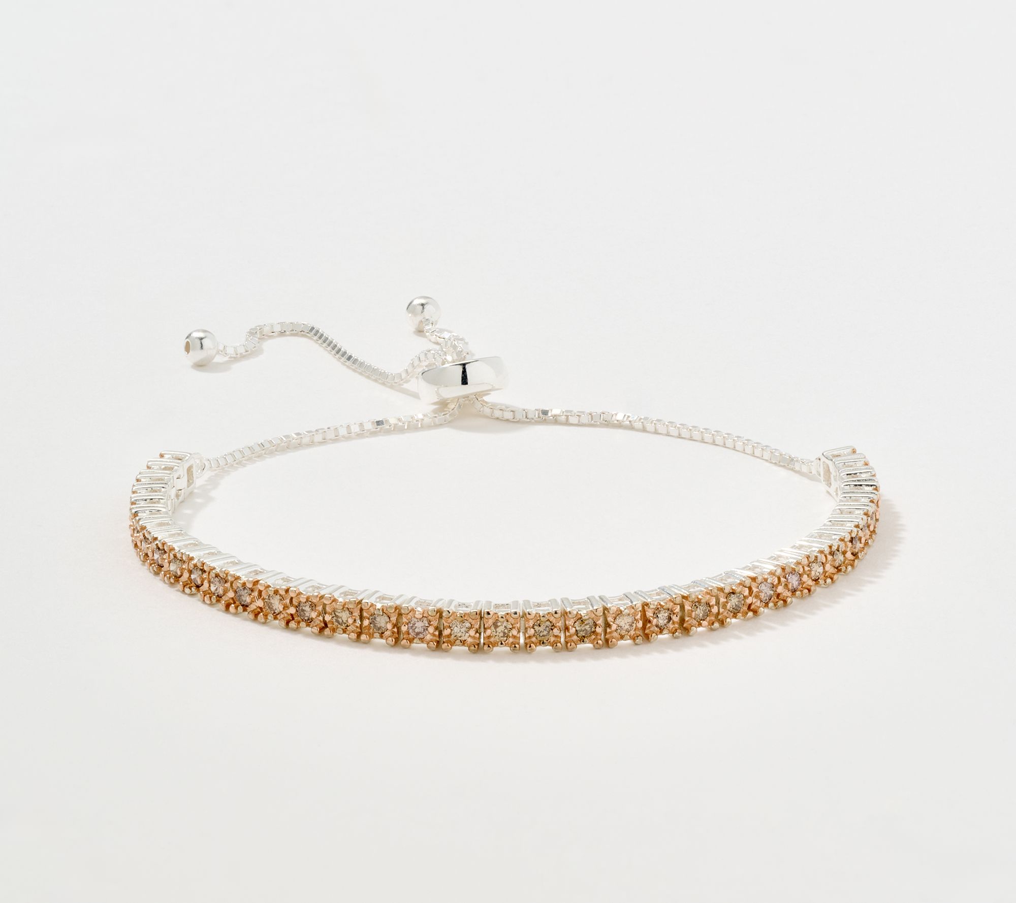 Affinity Diamonds 0.75 cttw Colored Diamond Bracelet, Sterl