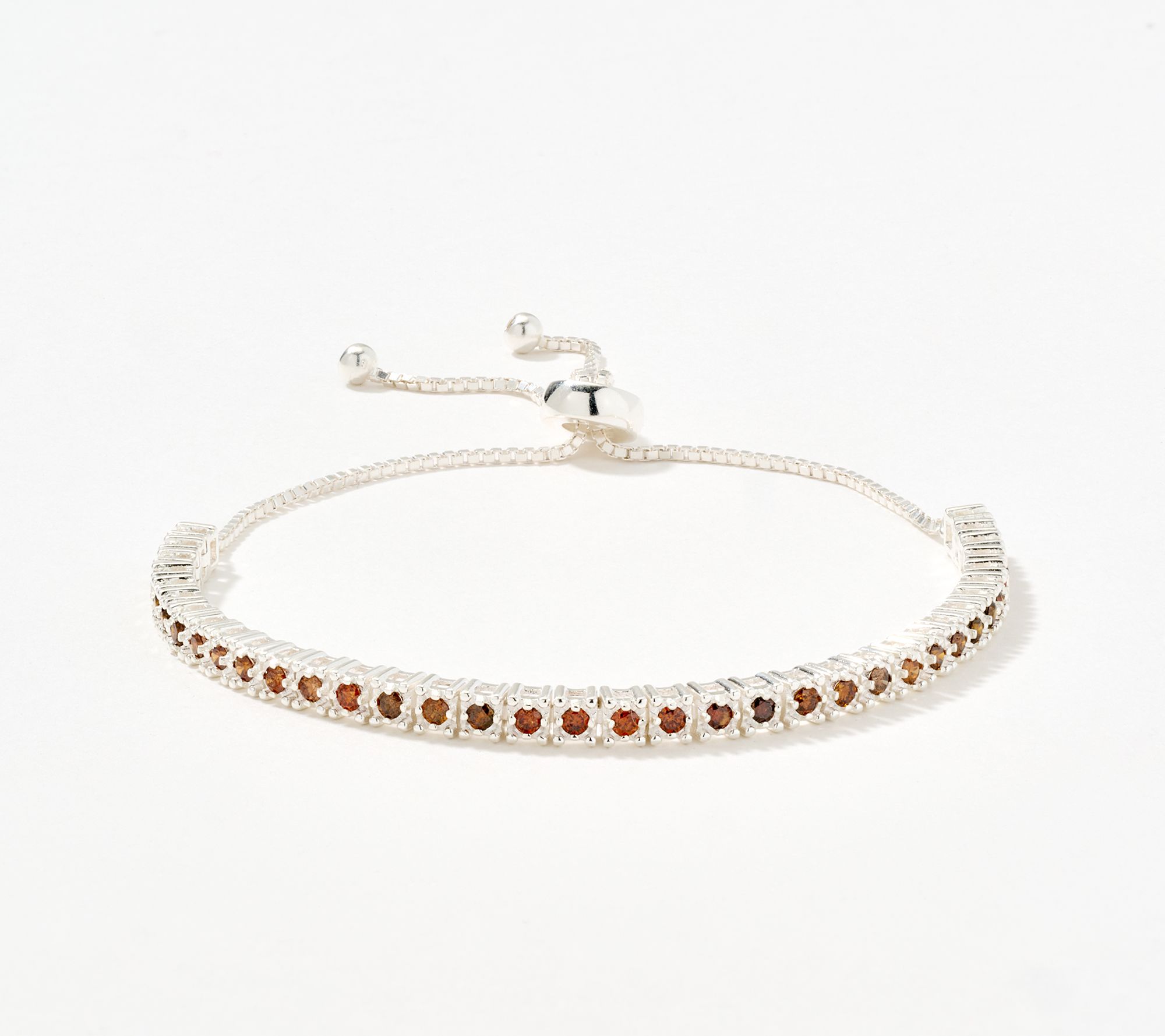 Affinity Diamonds 0.75 cttw Colored Diamond Bracelet, Sterl