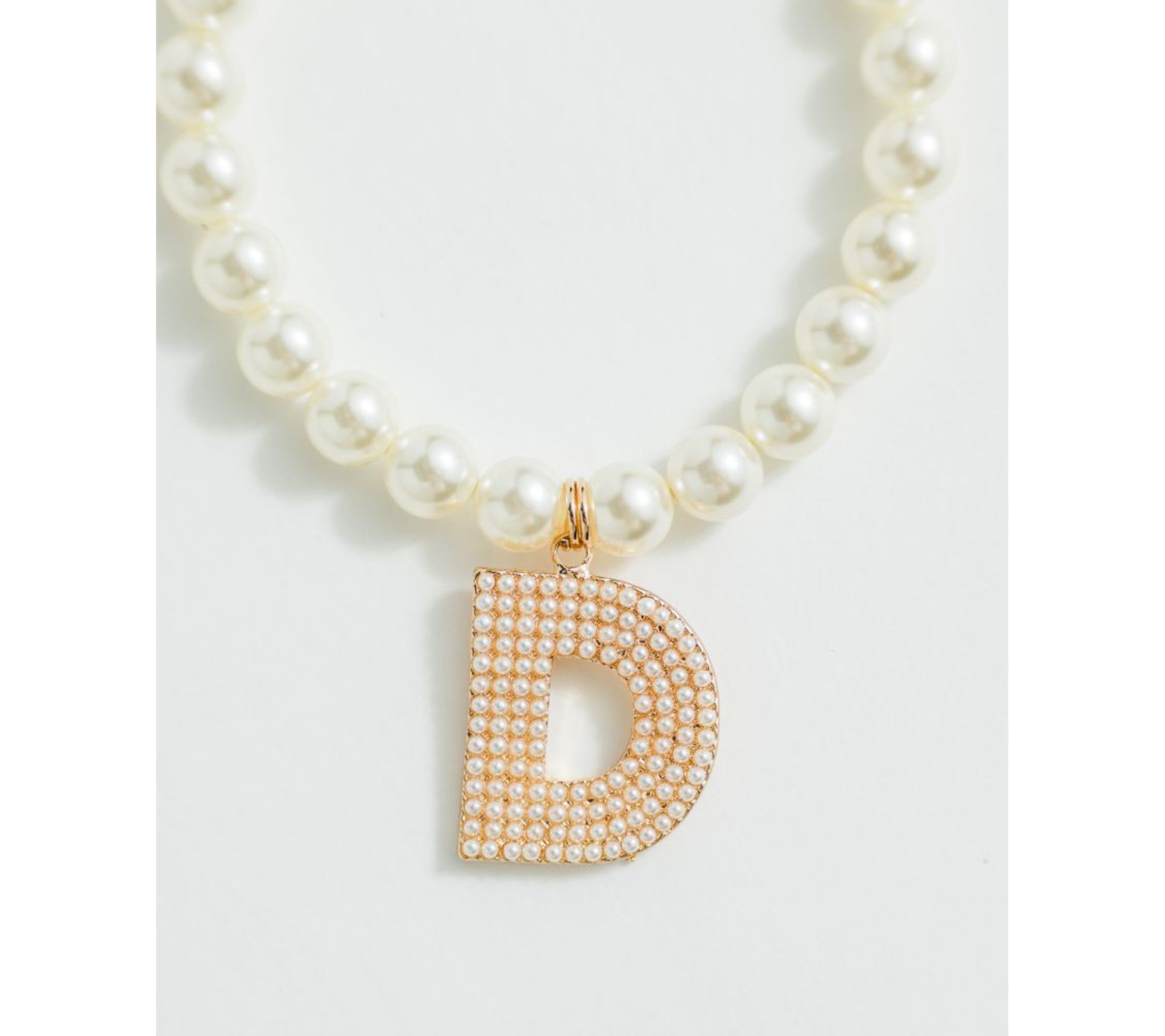 Violet and Brooks Pearlie Initial Stretch Bracelet