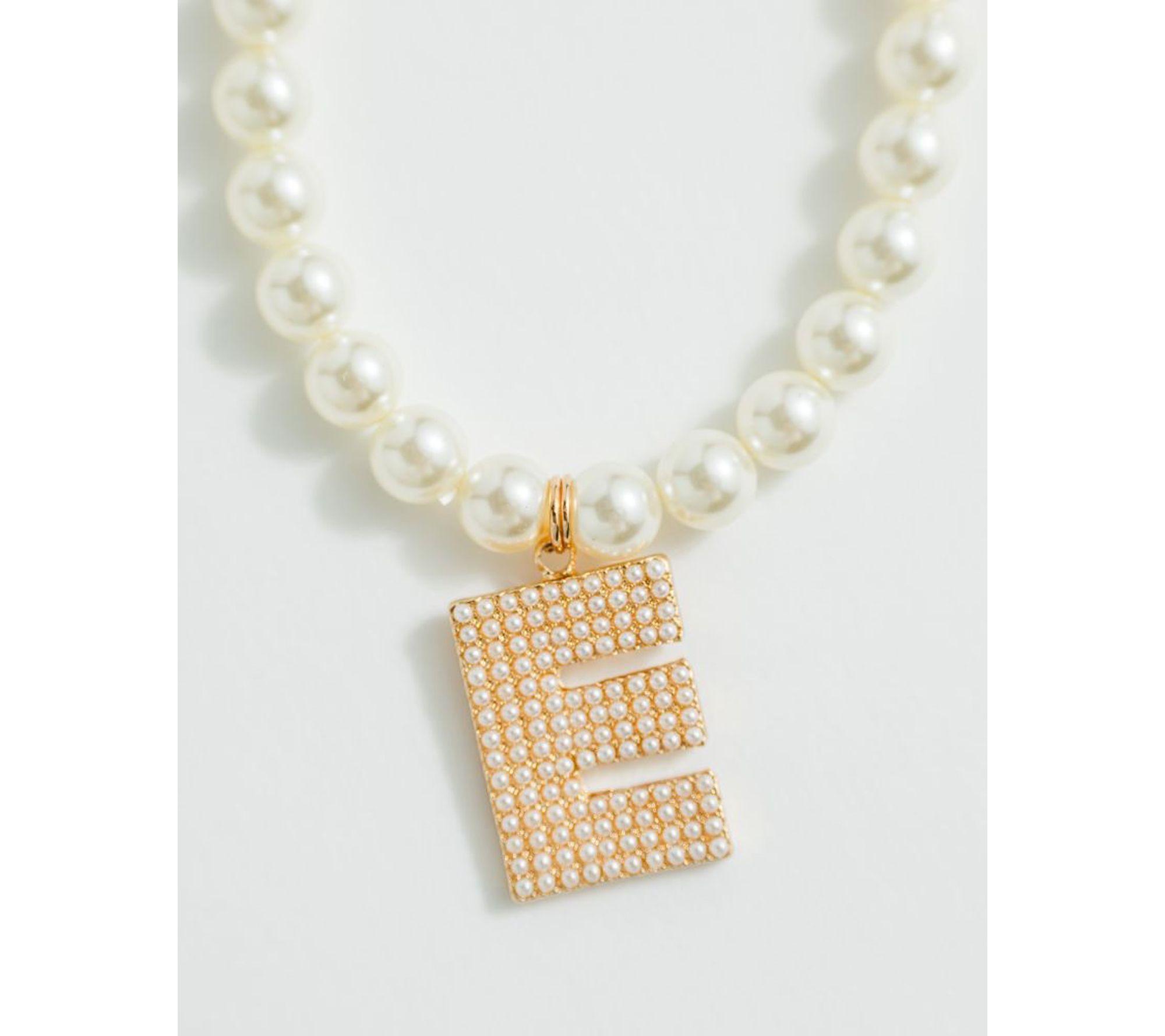 Violet and Brooks Pearlie Initial Stretch Bracelet