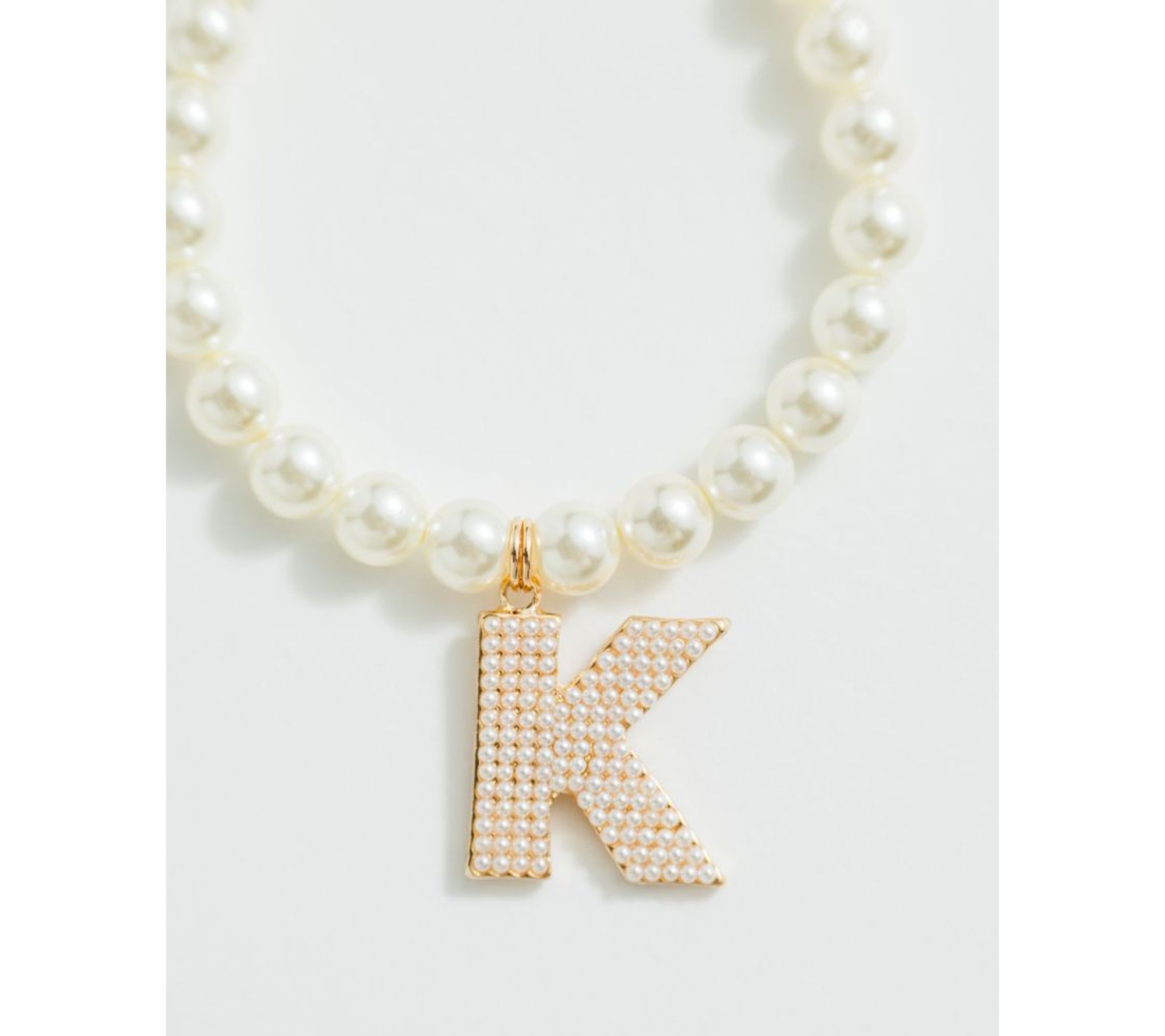 Violet and Brooks Pearlie Initial Stretch Bracelet