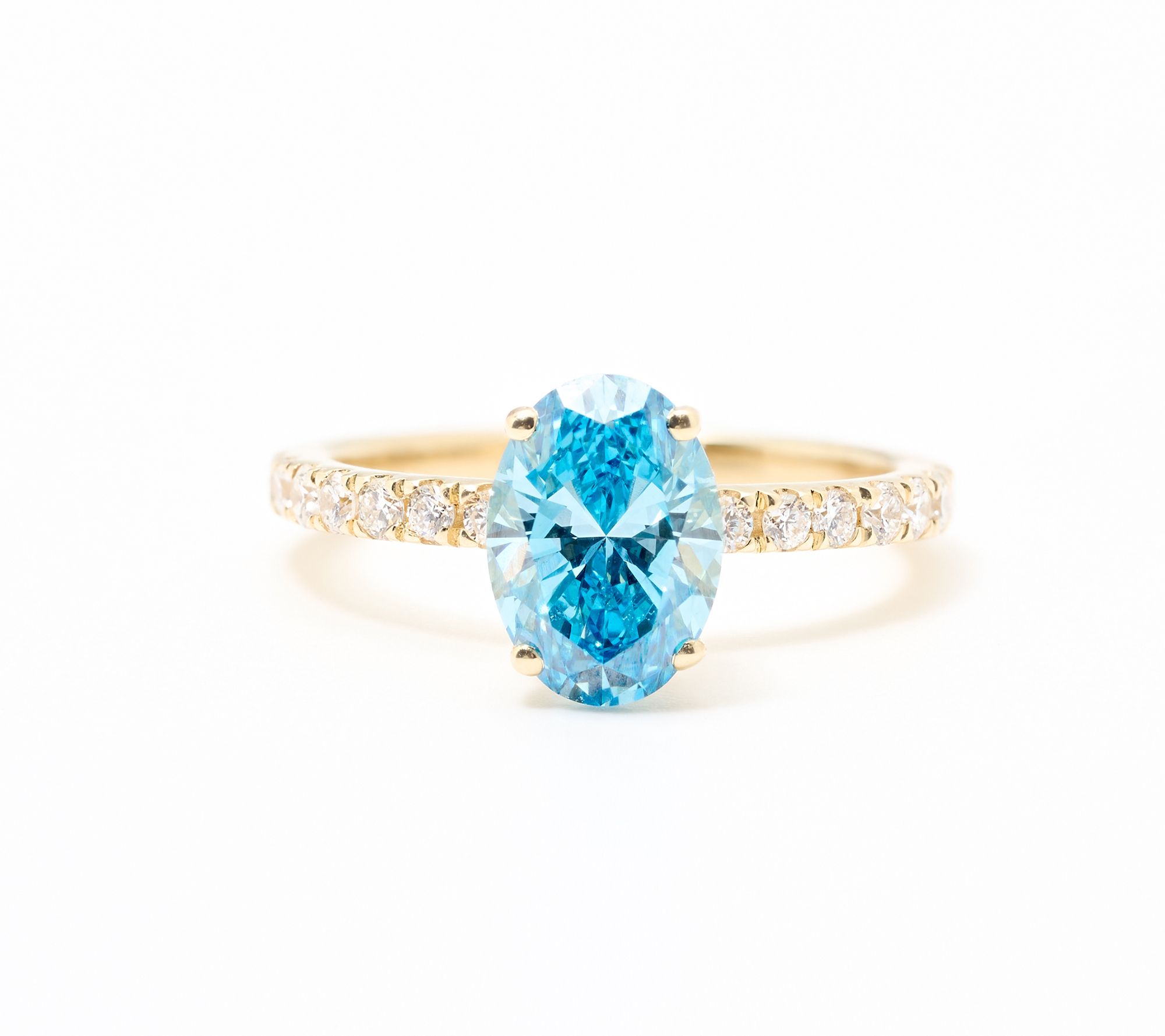 Fire Light Lab Grown Diamond 2.5 cttw Diamond Ring, Yellow 14k