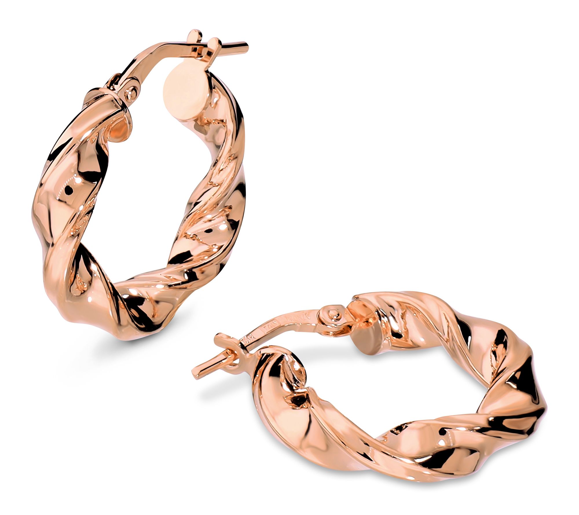 Bronzo Italia 3/4" Twisted Hoop Earrings