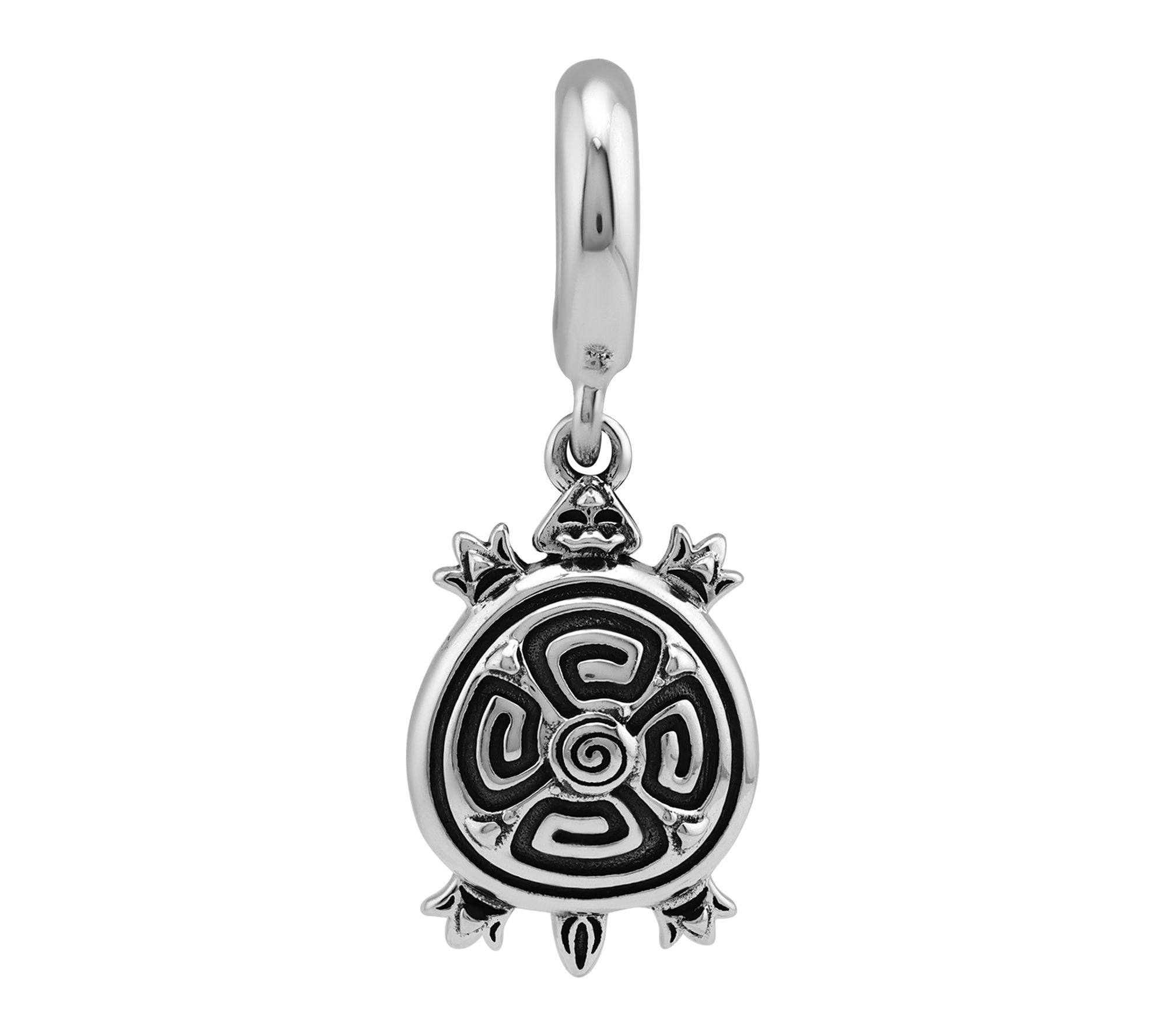 American West Sterling Silver Textured Turtle Charm
