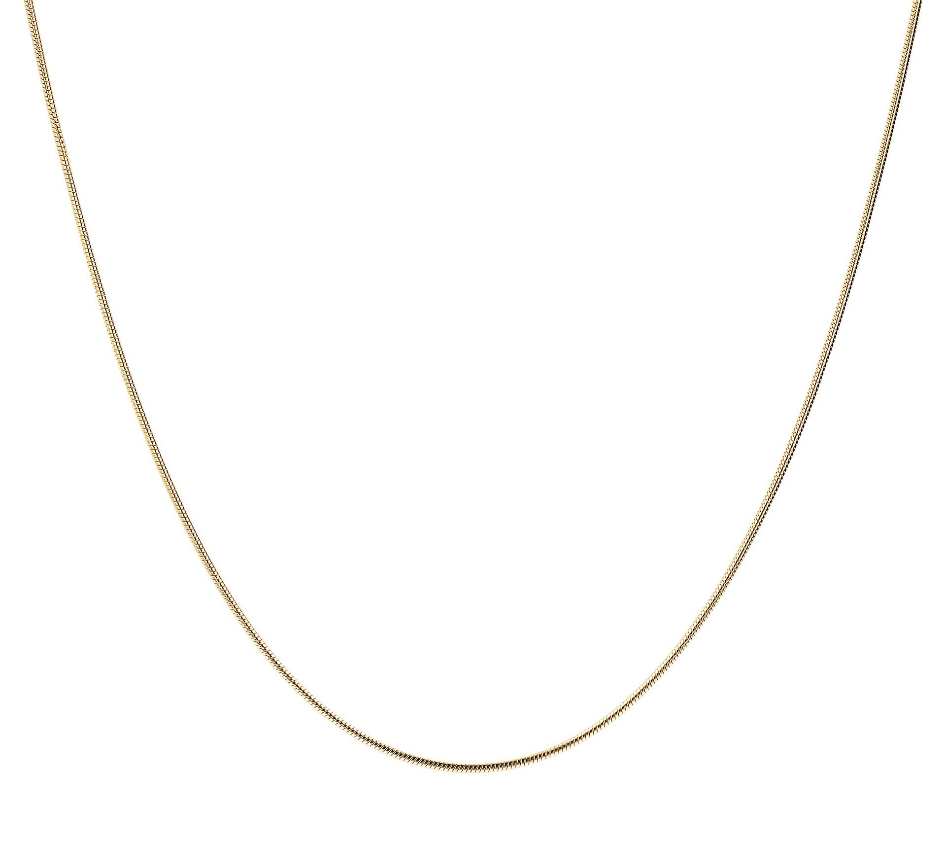 Bronzo Italia 28" Adjustable Polished Snake Chain