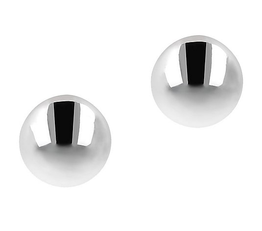 UltraFine Silver 10mm Button Earrings