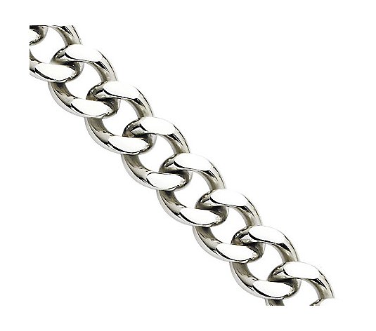 Steel by Design 13.75mm 8-1/2" Curb Chain Bracelet