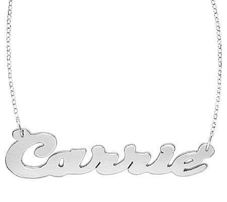 Sterling Polished Personalized Necklace