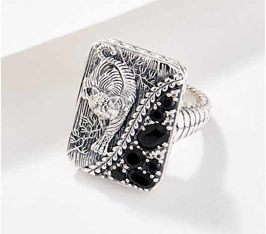 JAI Sterling Silver Kimono Collection Gemstone Ring
