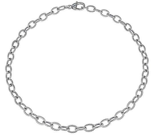 Judith Classic Verona Sterling 16" Rolo LinkNecklace, 12.5g