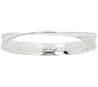 Louis Dell'Olio "Inner Beauty is What Counts" Bangle, Sterling