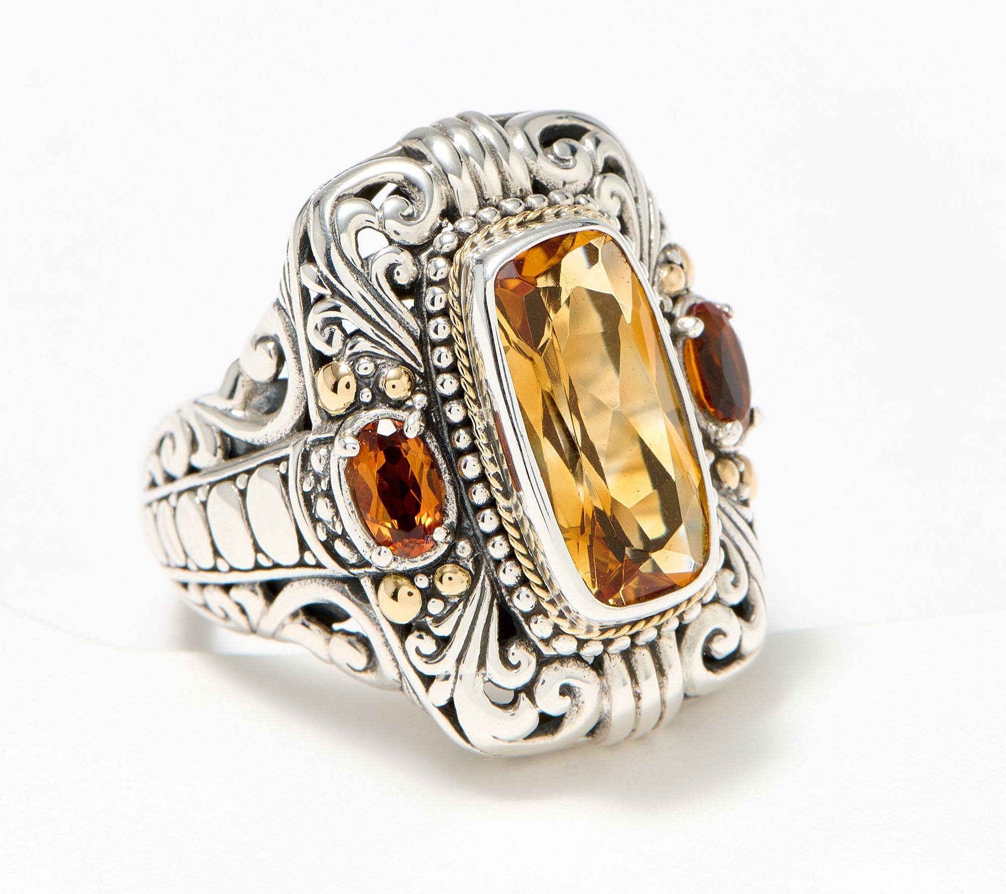 Qvc citrine deals rings