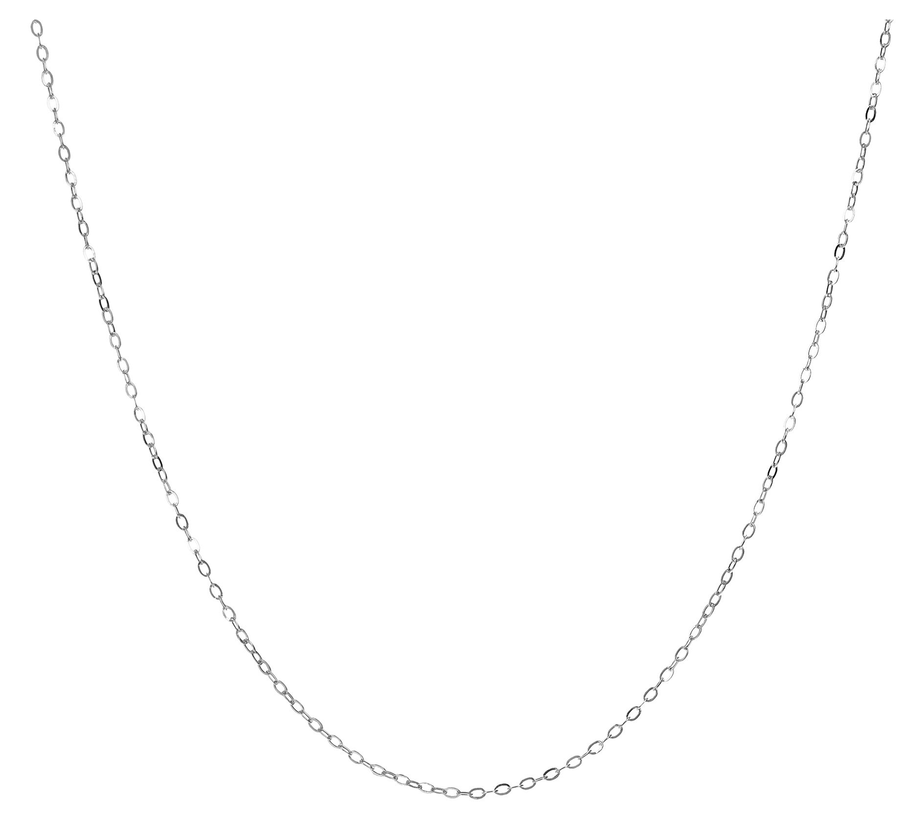 Italian Gold 18" Fine Oval Link Chain Necklace, 10K