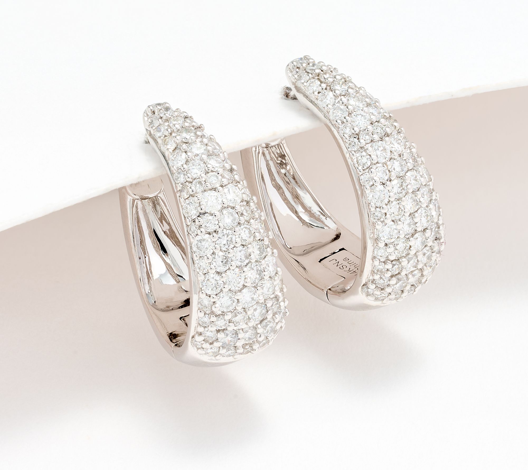 Affinity Diamonds 0.75 cttw Graduated Hoops, 14K Gold