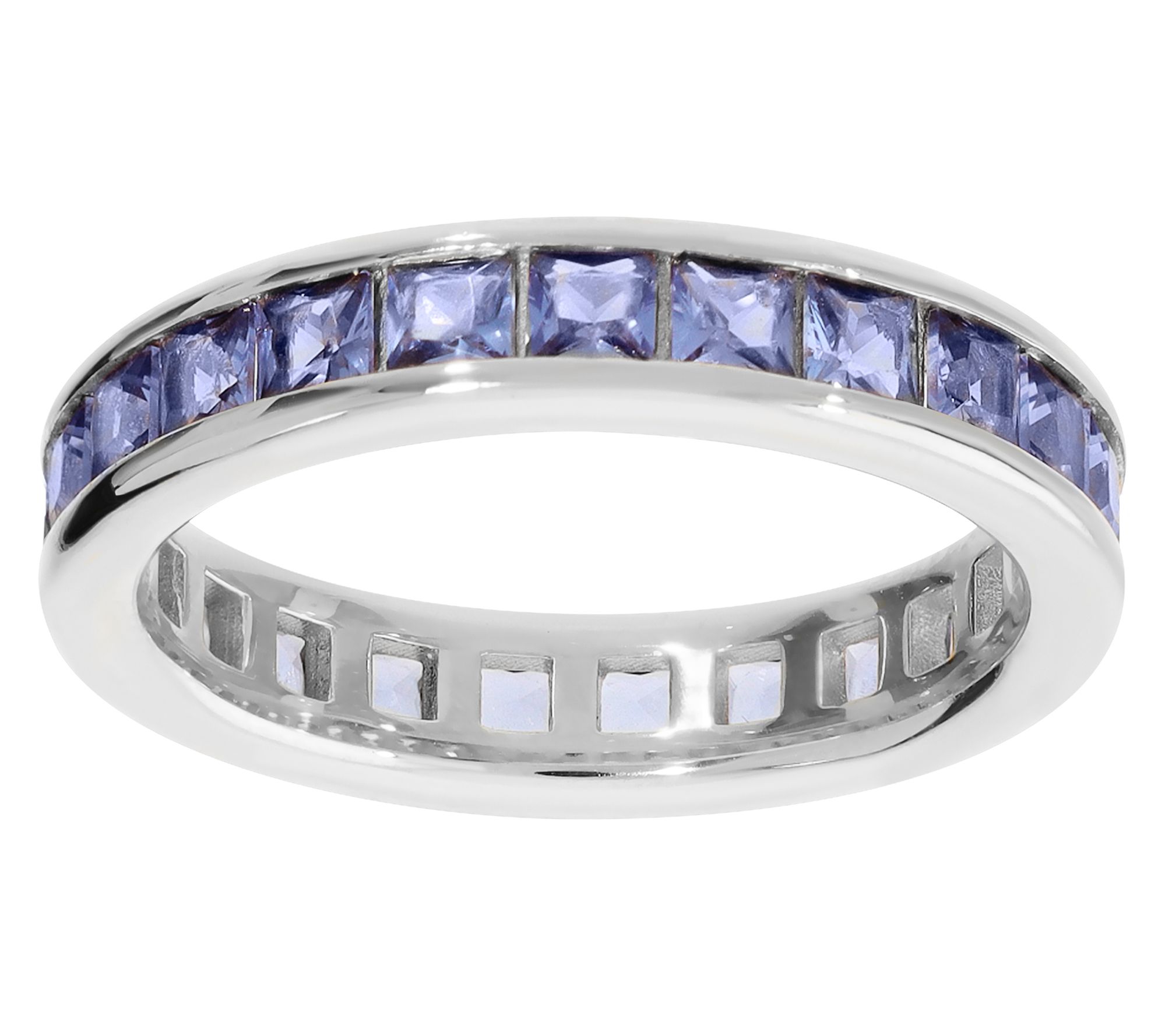 Diamonique x Bronzo Italia Eternity Band Ring
