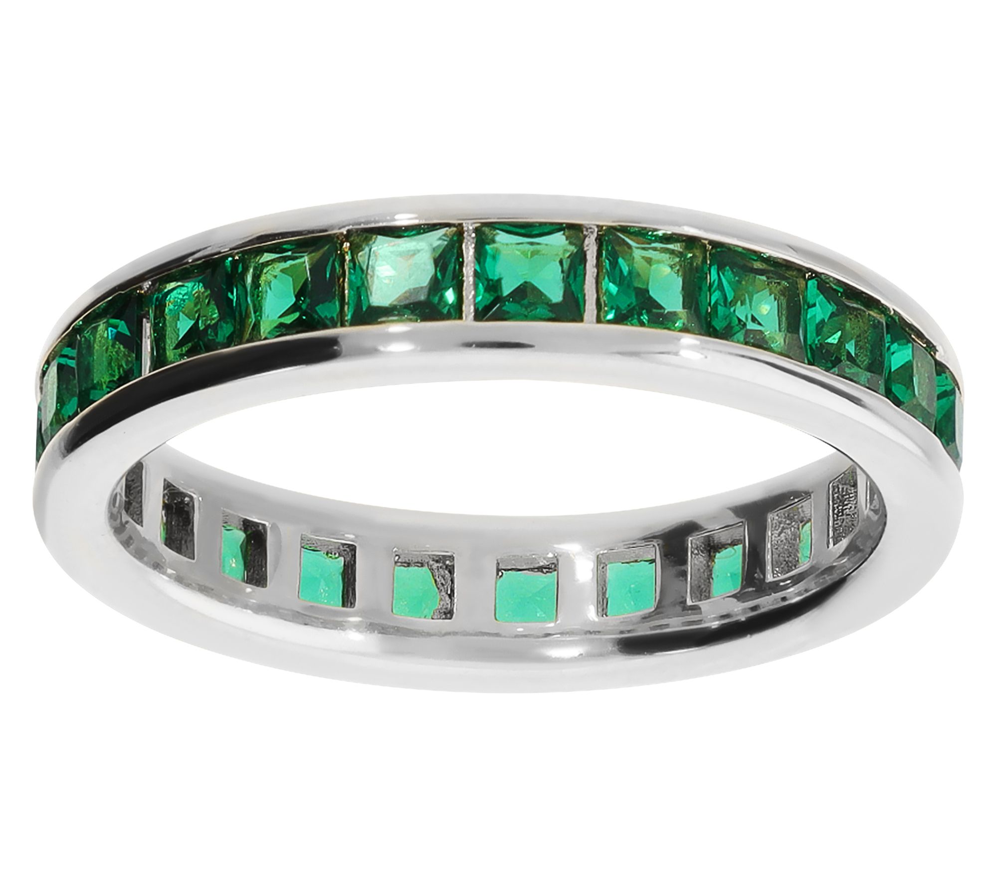 Diamonique x Bronzo Italia Eternity Band Ring