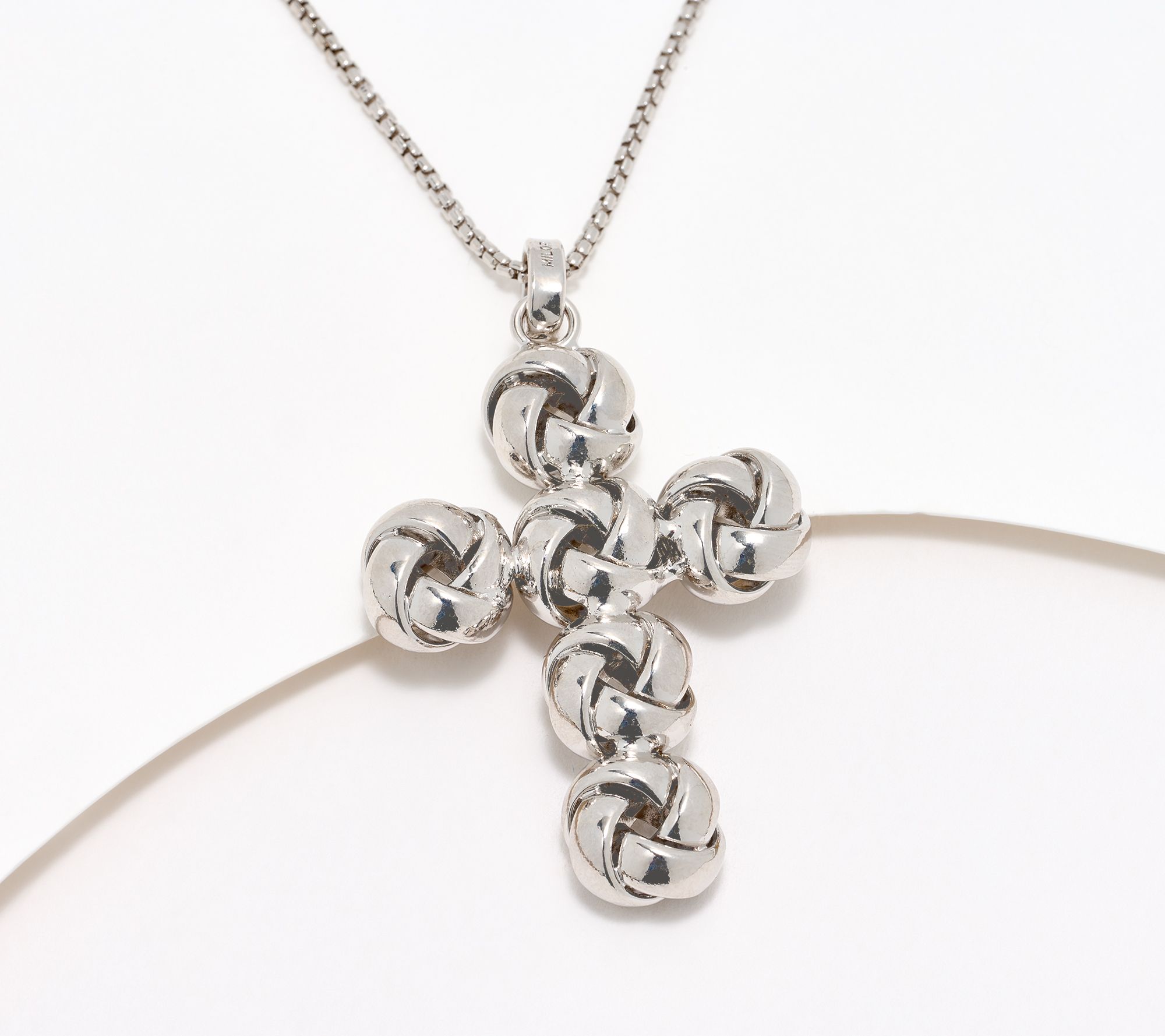 "As Is" David Markstein Bronze Love Knot Necklace w/ Box Chain