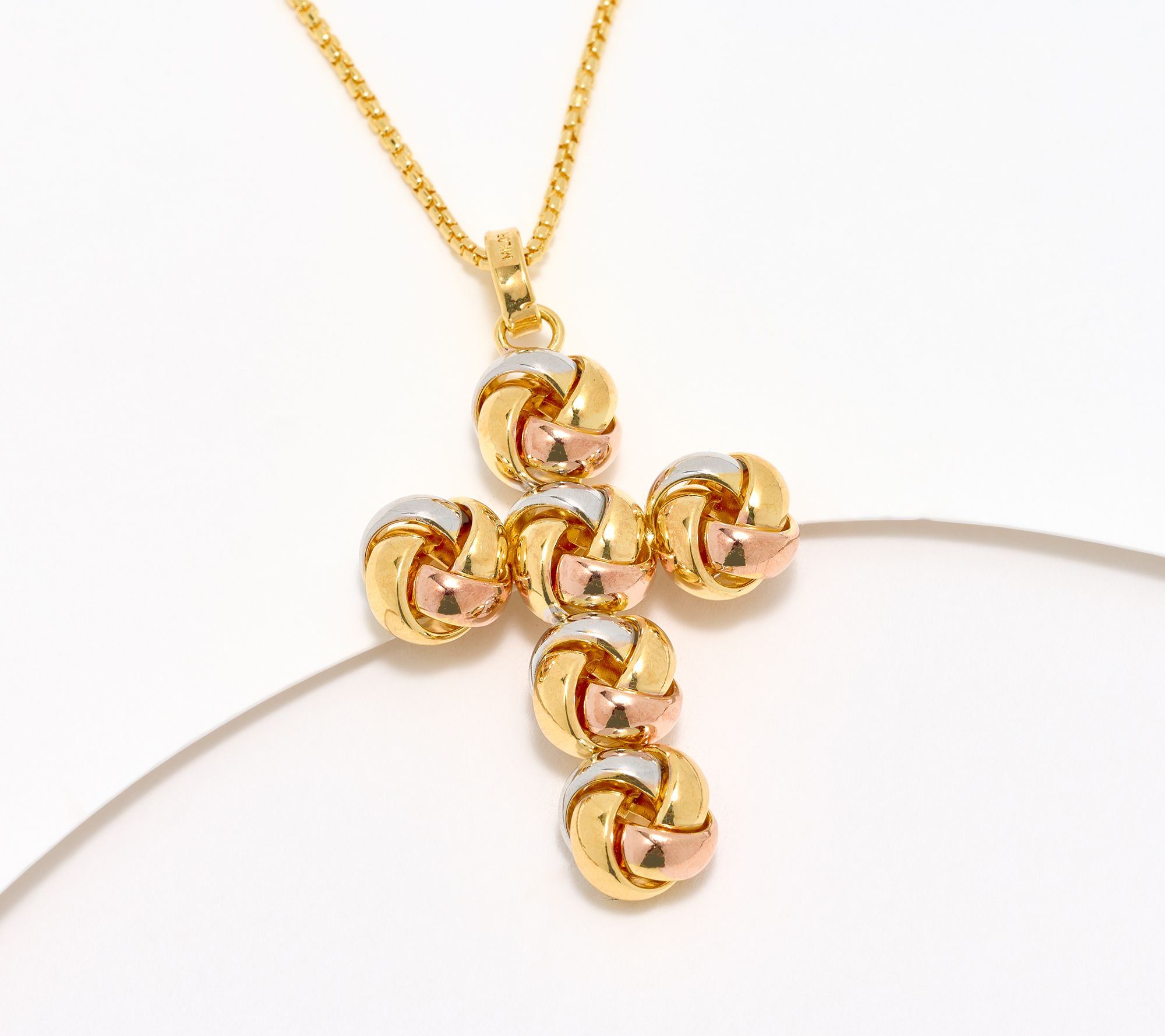 "As Is" David Markstein Bronze Love Knot Necklace w/ Box Chain