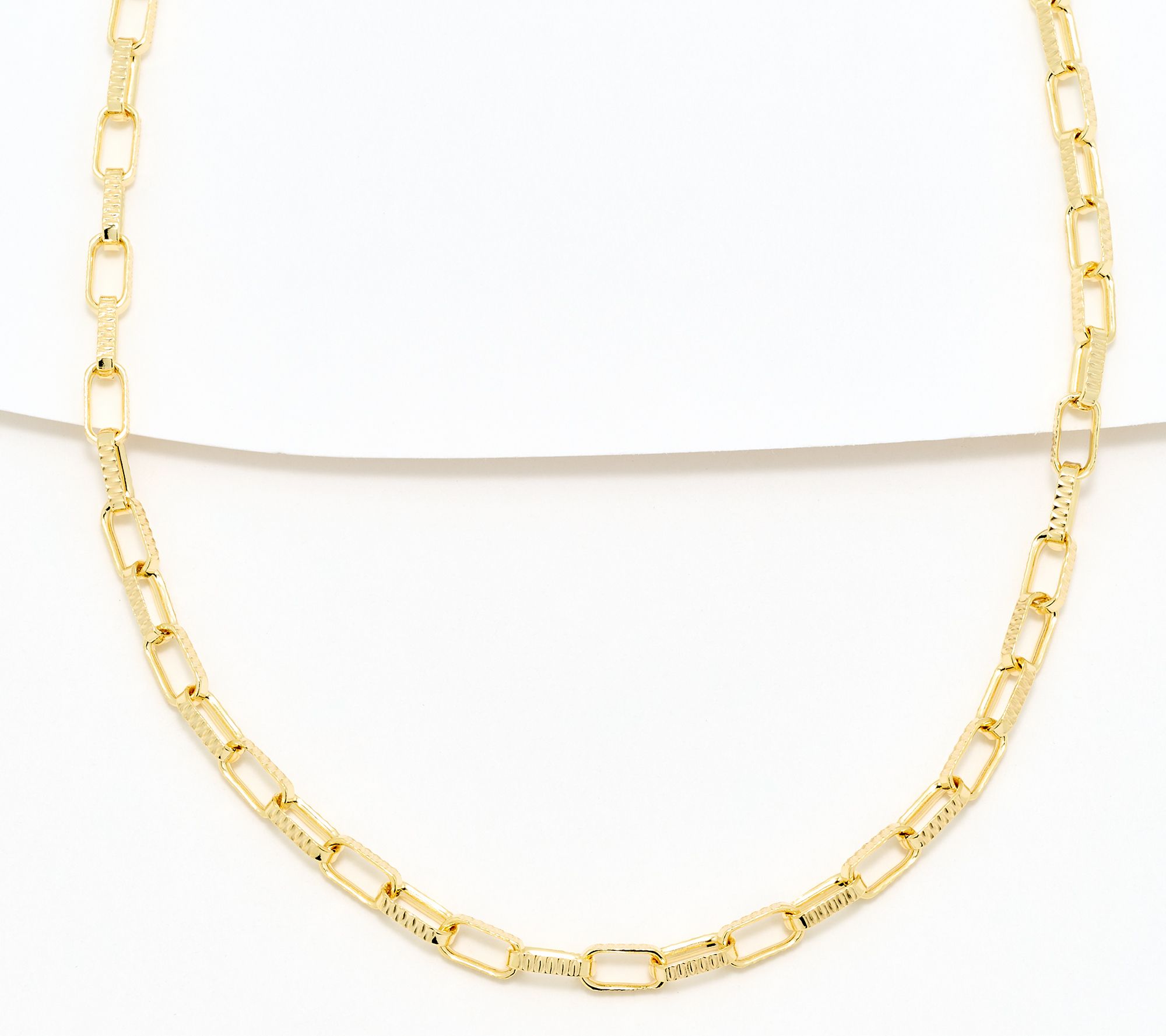 "As Is" David Markstein Sterl Premiere Luxe Paperclip 18" Necklace