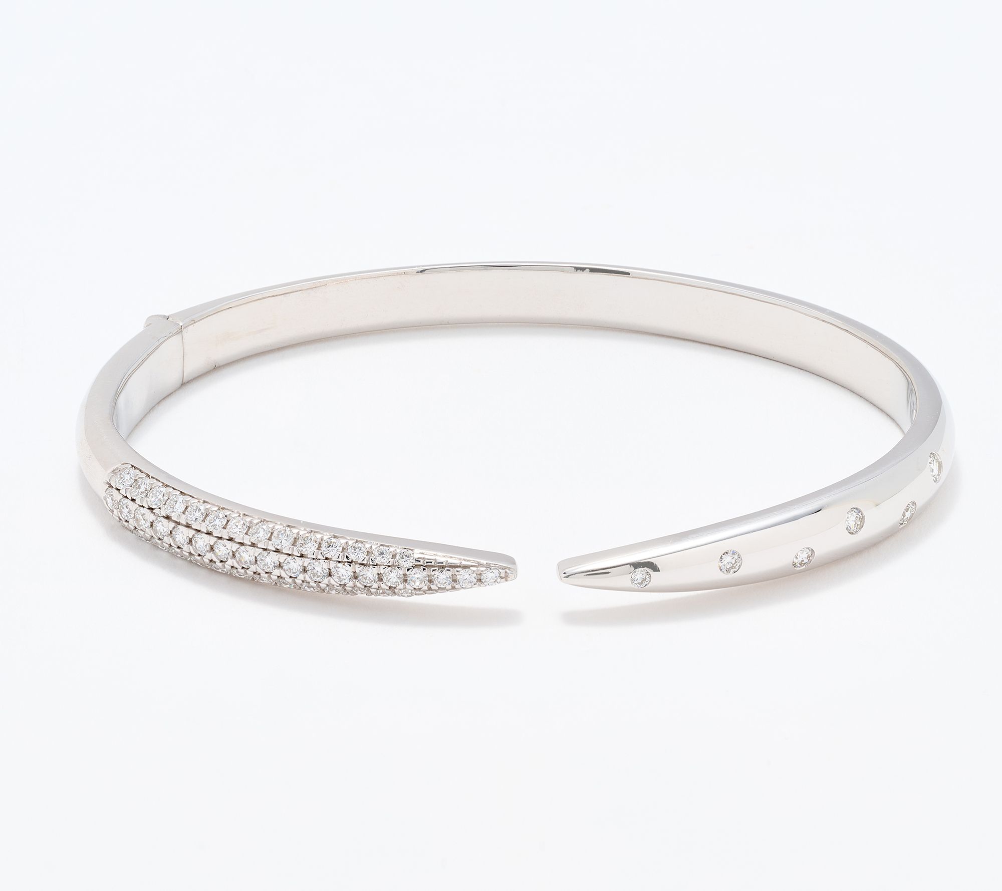 Fire Light Lab Grown Diamond 1 cttw Open Cuff Bracelet