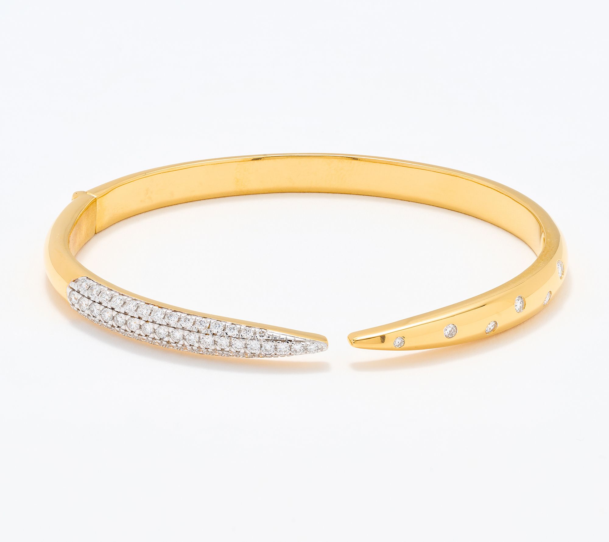 Fire Light Lab Grown Diamond 1 cttw Open Cuff Bracelet