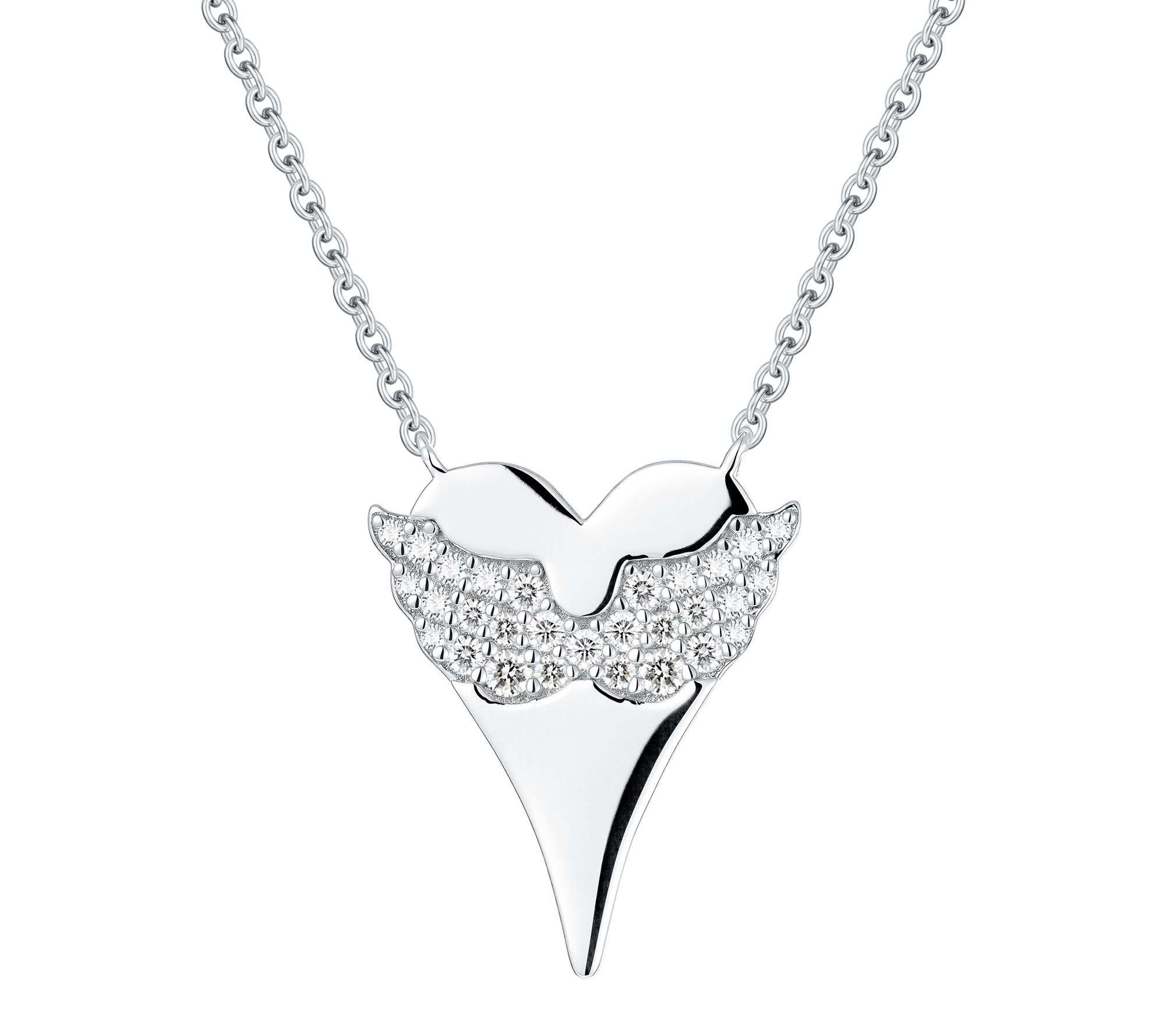 Jen by Jennifer Miller Lab Grown Diamond Heart Wings Necklace