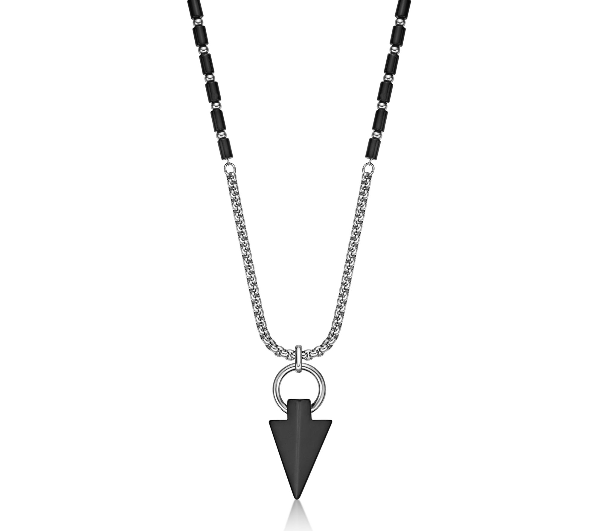 LYNX Men's Stainless Steel & Gemstone Pendant w/ Chain