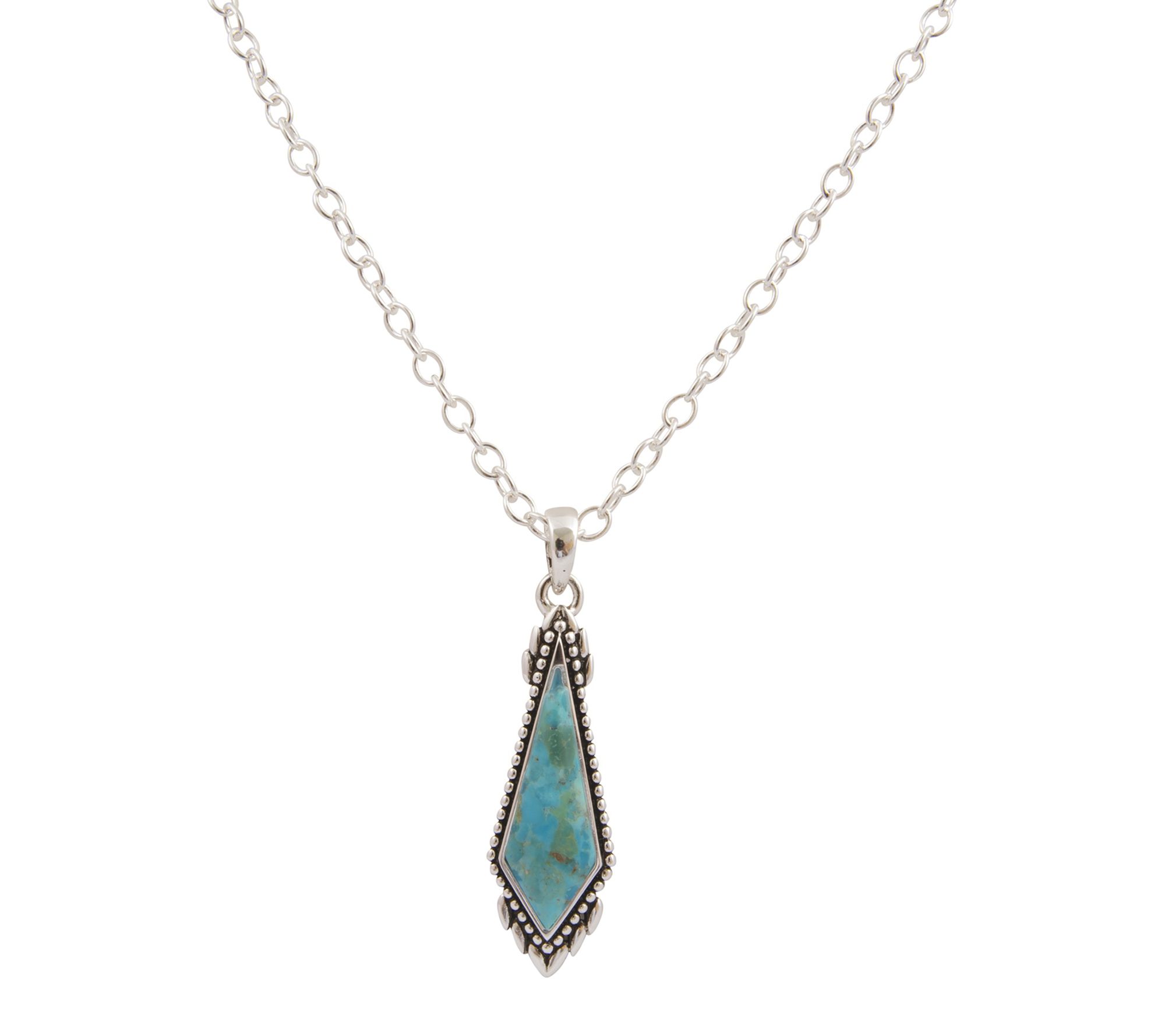 Barse Artisan Crafted Anemone Turquoise Necklace