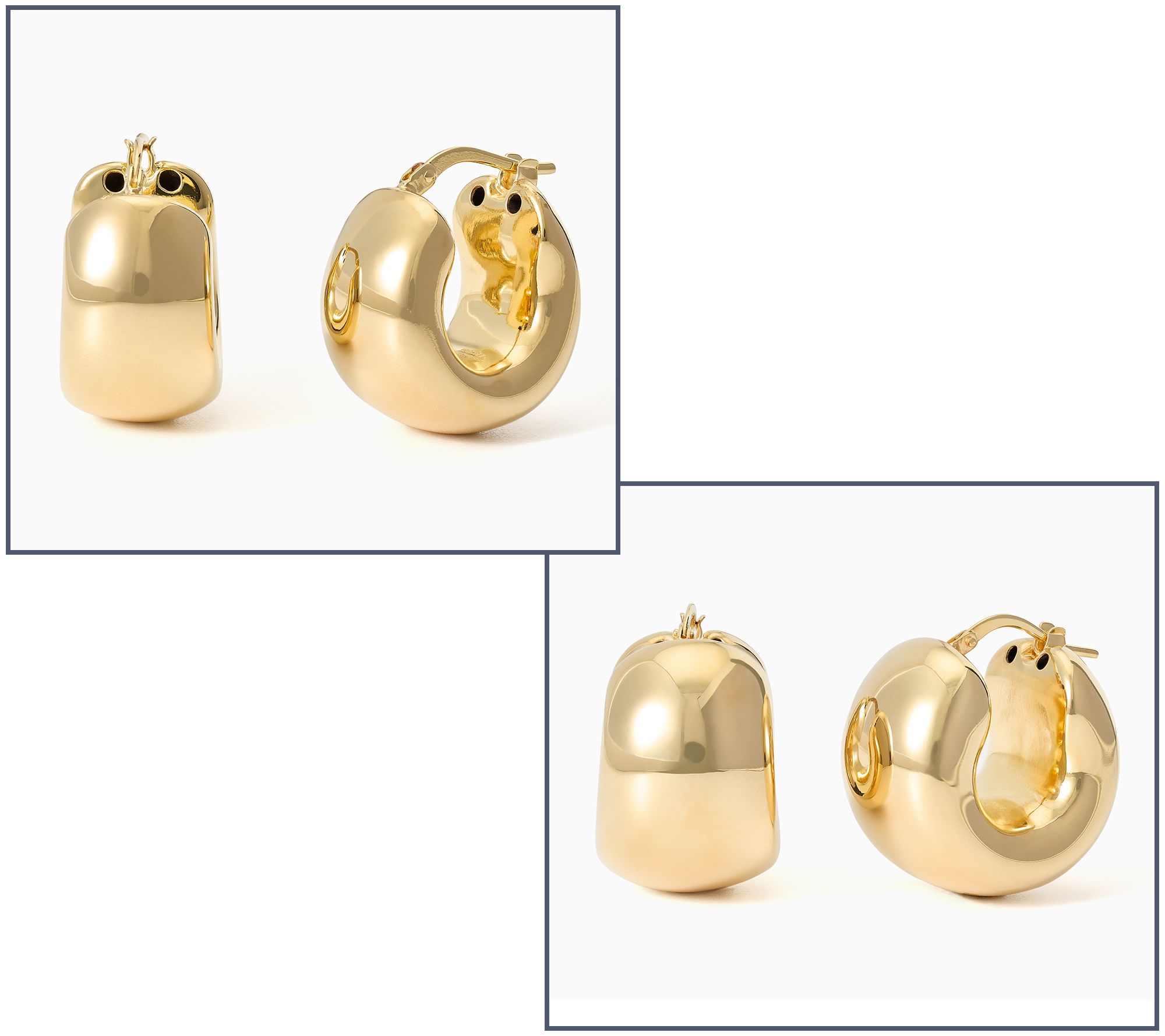 David Markstein Bronze "The Everyday" Bold Hoop Earrings