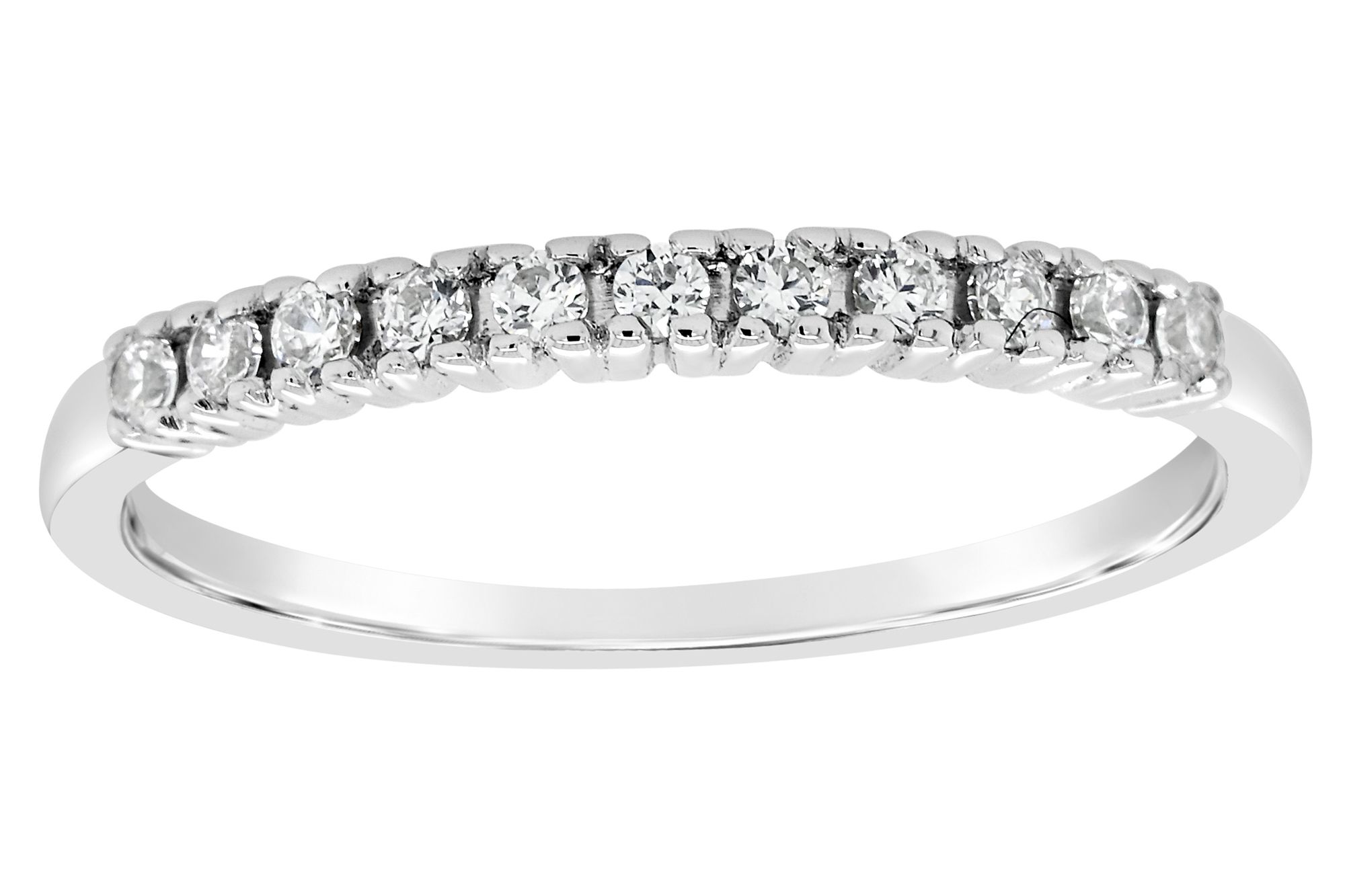 Affinity 14K Gold 1/7 cttw 11-Stone Diamond Band Ring