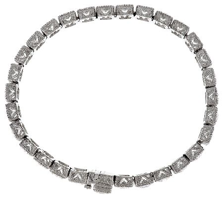 Judith Ripka Sterling 118 Facet Diamonique Large Bracelet - QVC.com