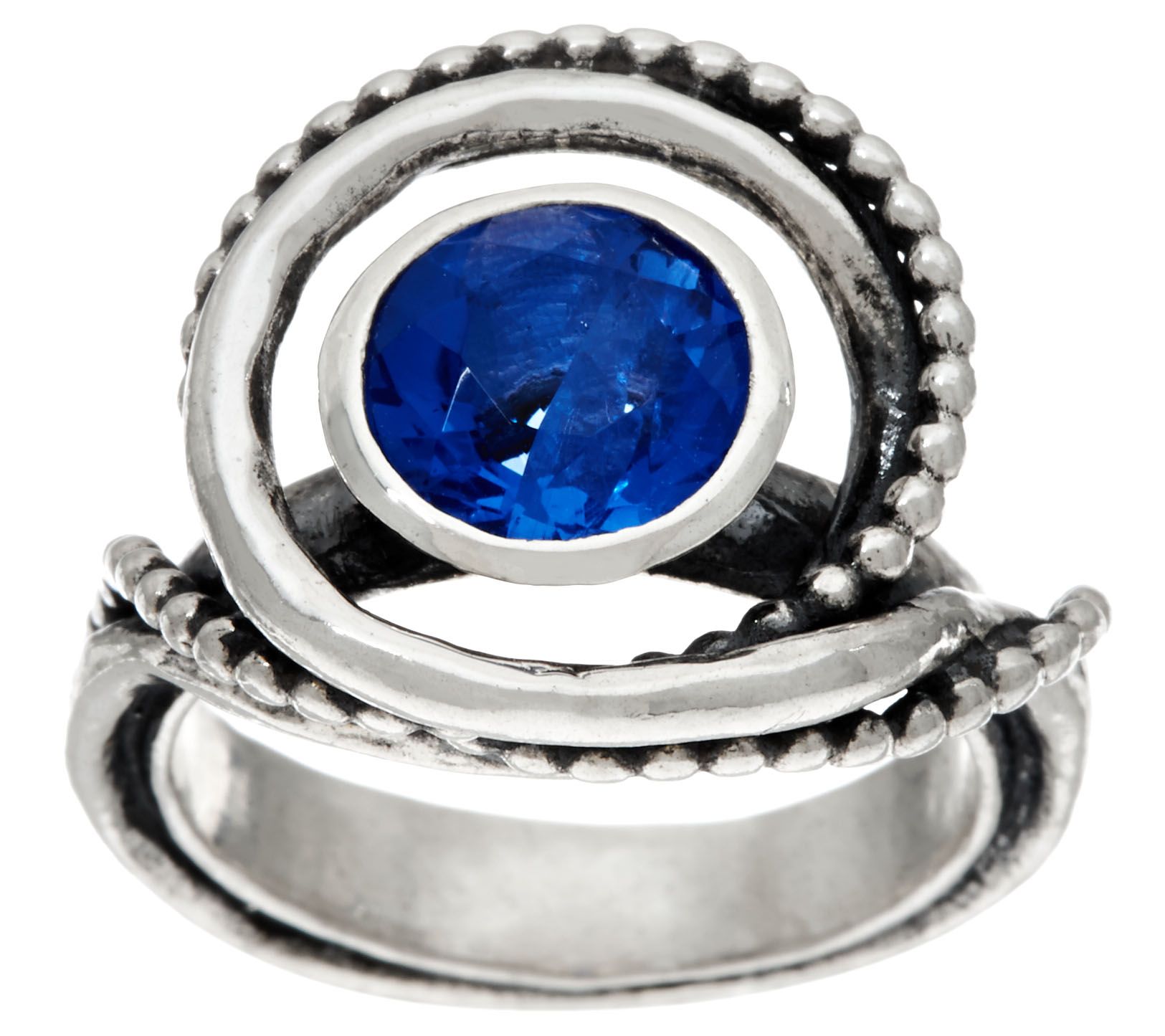 Or Paz Sterling Silver 2.15 Ct. Color Change Fluorite Ring - QVC.com