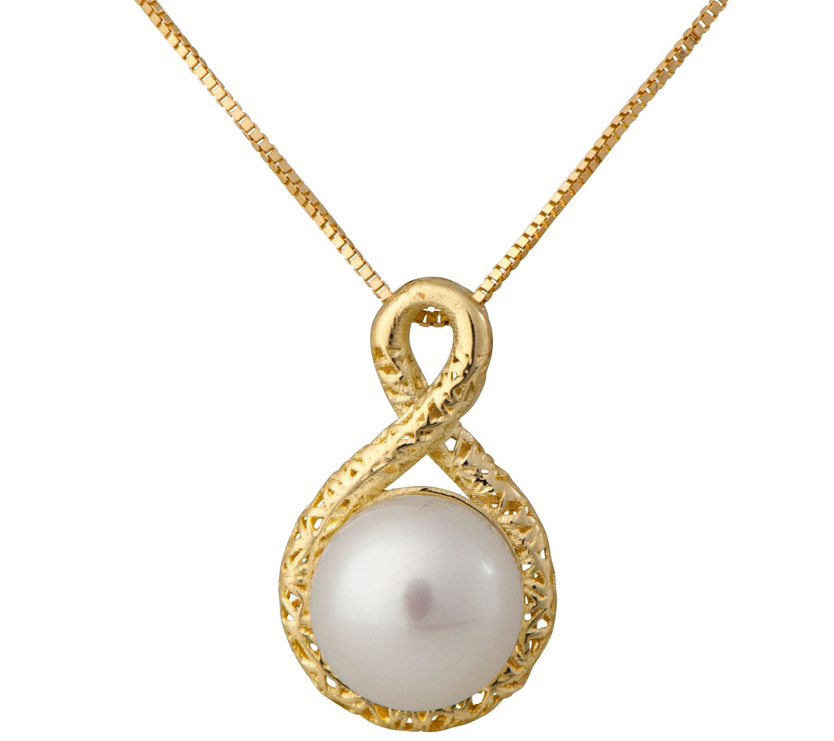 Adi Paz 14K Gold Cultured Pearl Pendant Necklace - QVC.com