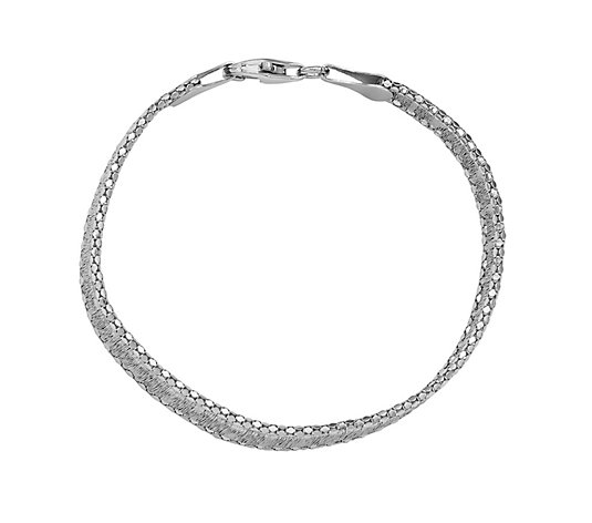 Italian Silver Wire Mesh Bracelet, 8.7g
