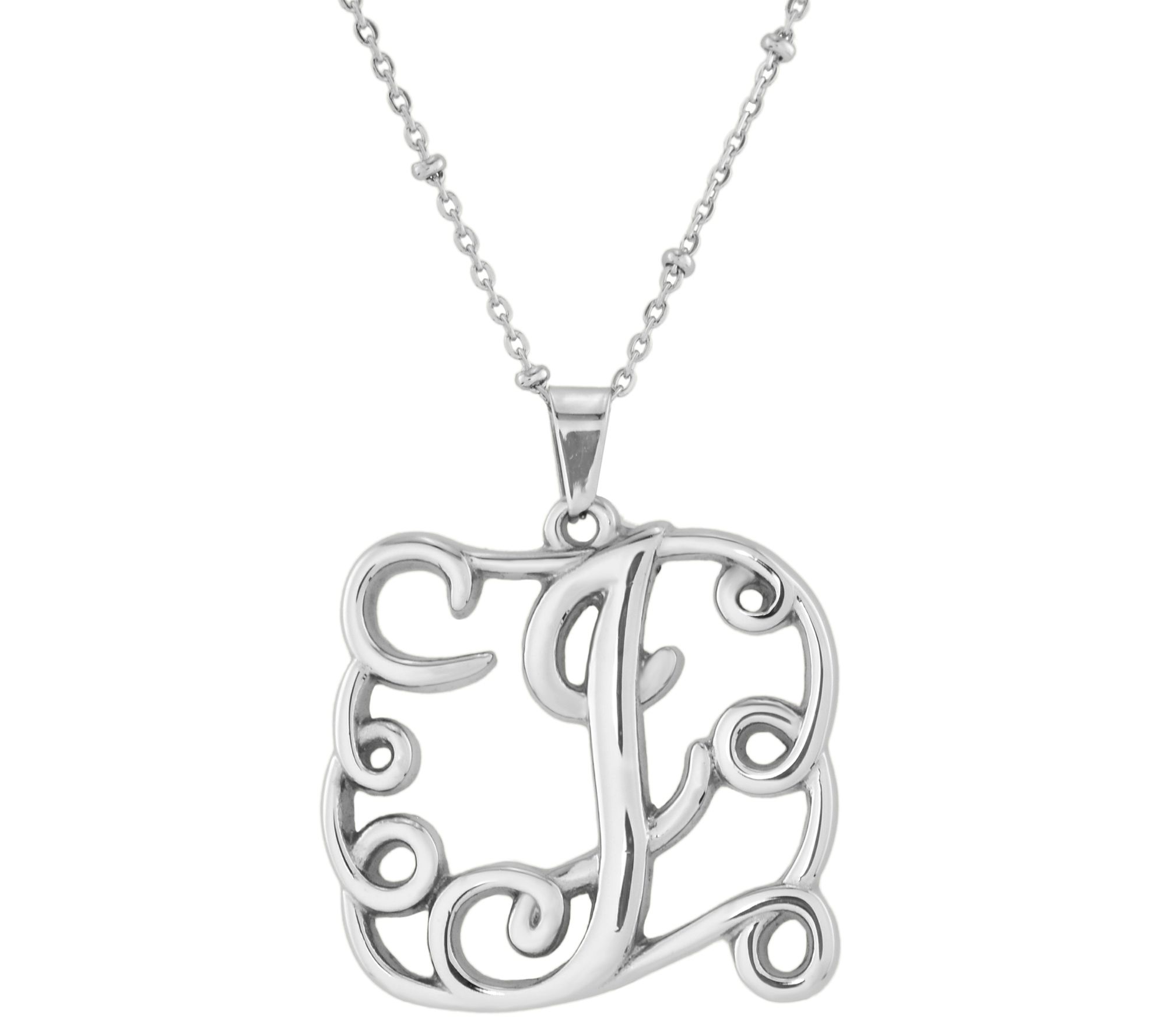 Steel by Design Initial Pendant