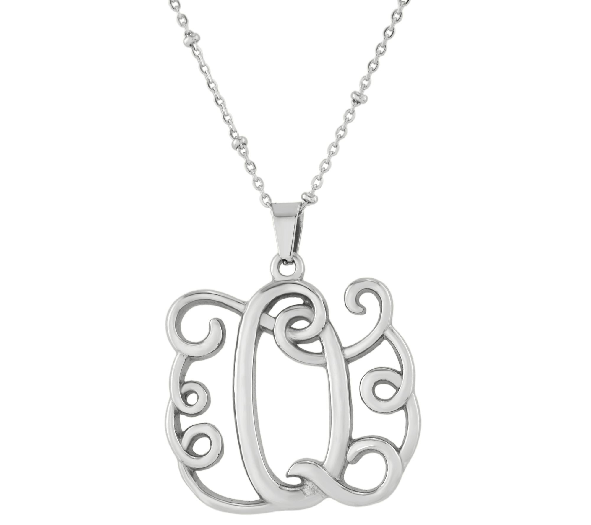 Steel by Design Initial Pendant