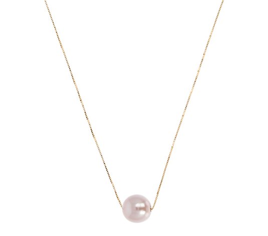 EternaGold Cultured Pearl Adjustable Necklace, 14K Gold