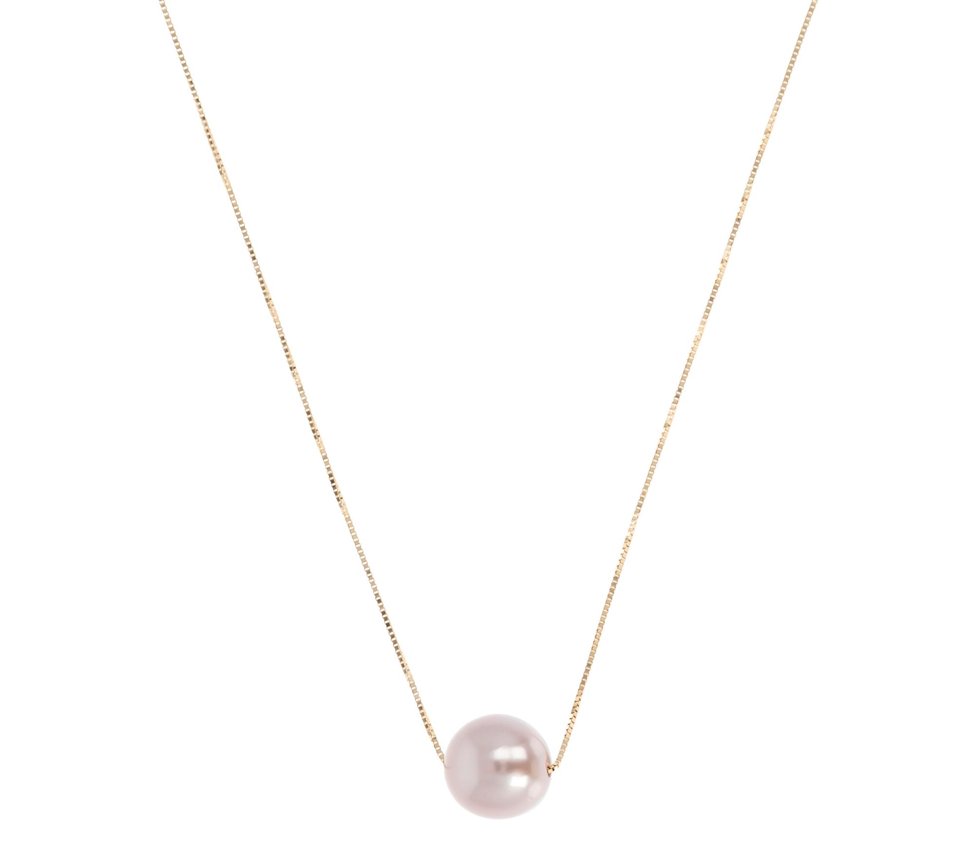 EternaGold Cultured Pearl Adjustable Neckl ace, 14K Gold