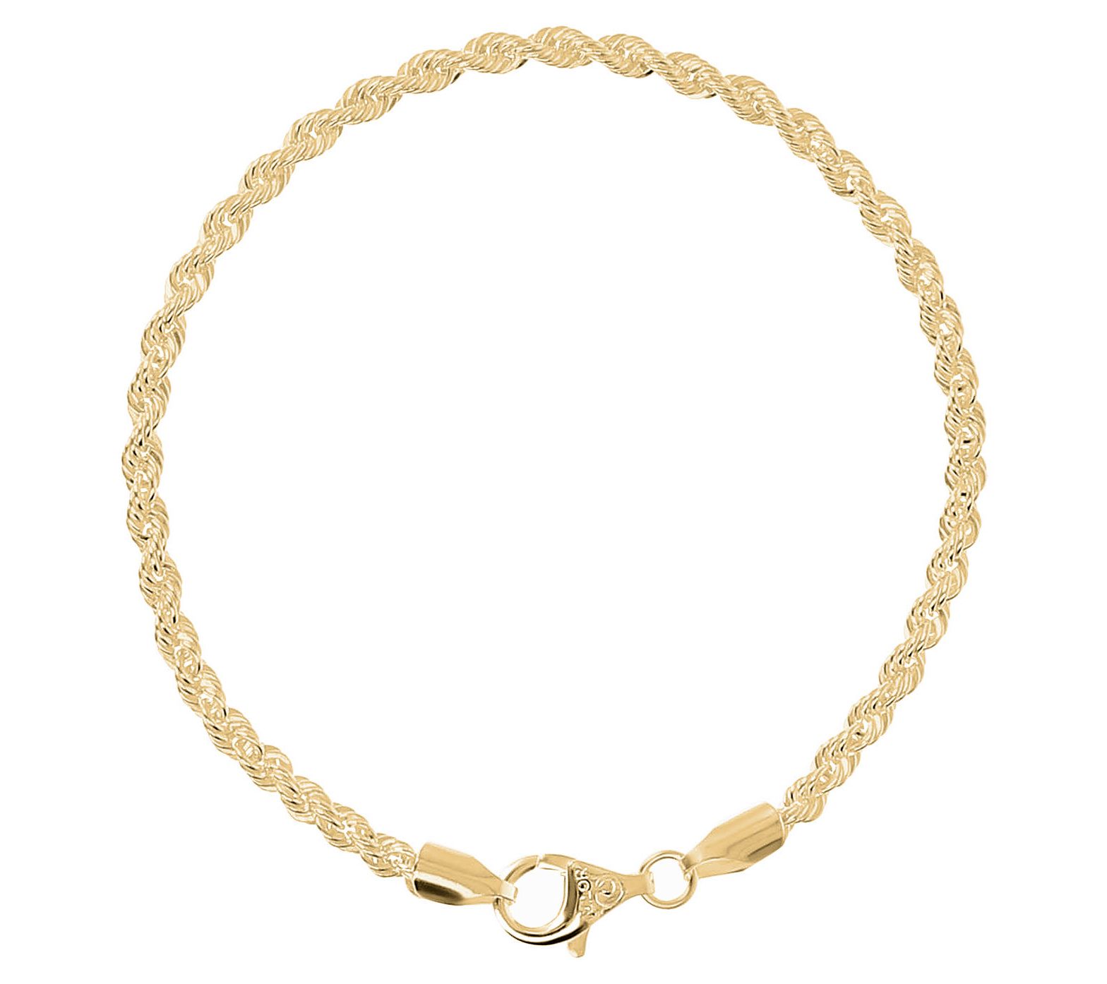 UltraFine Silver Rope Chain Bracelet, 4.2g