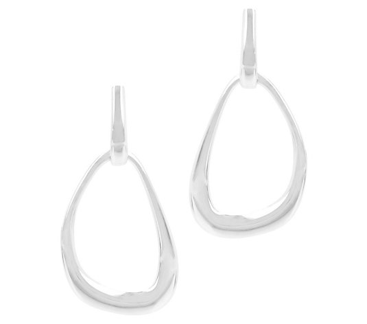 Louis Dell'Olio Sterling Polished Free Form Dangle Earrings