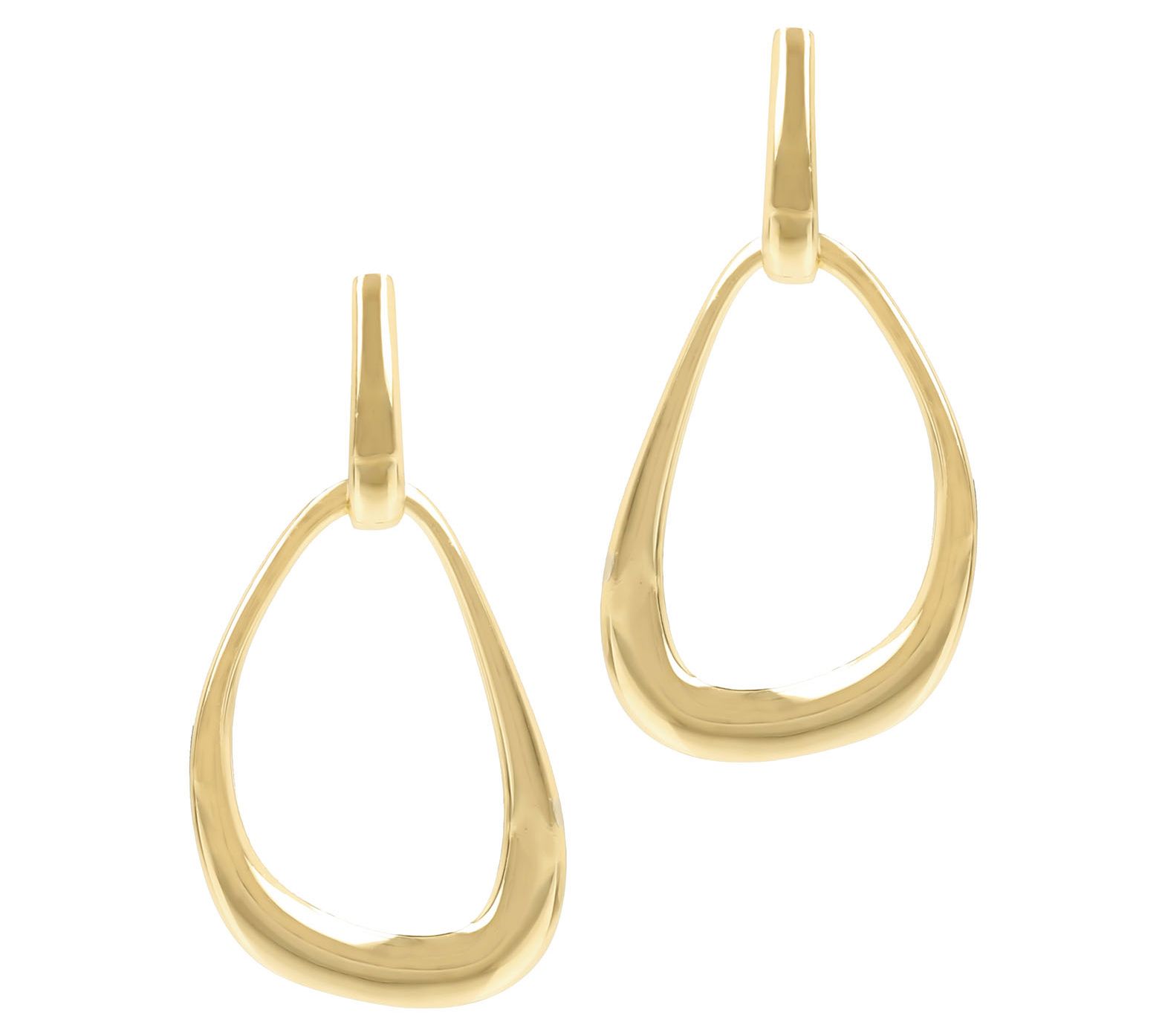 Louis Dell'Olio Sterling Polished Free Form Dangle Earrings