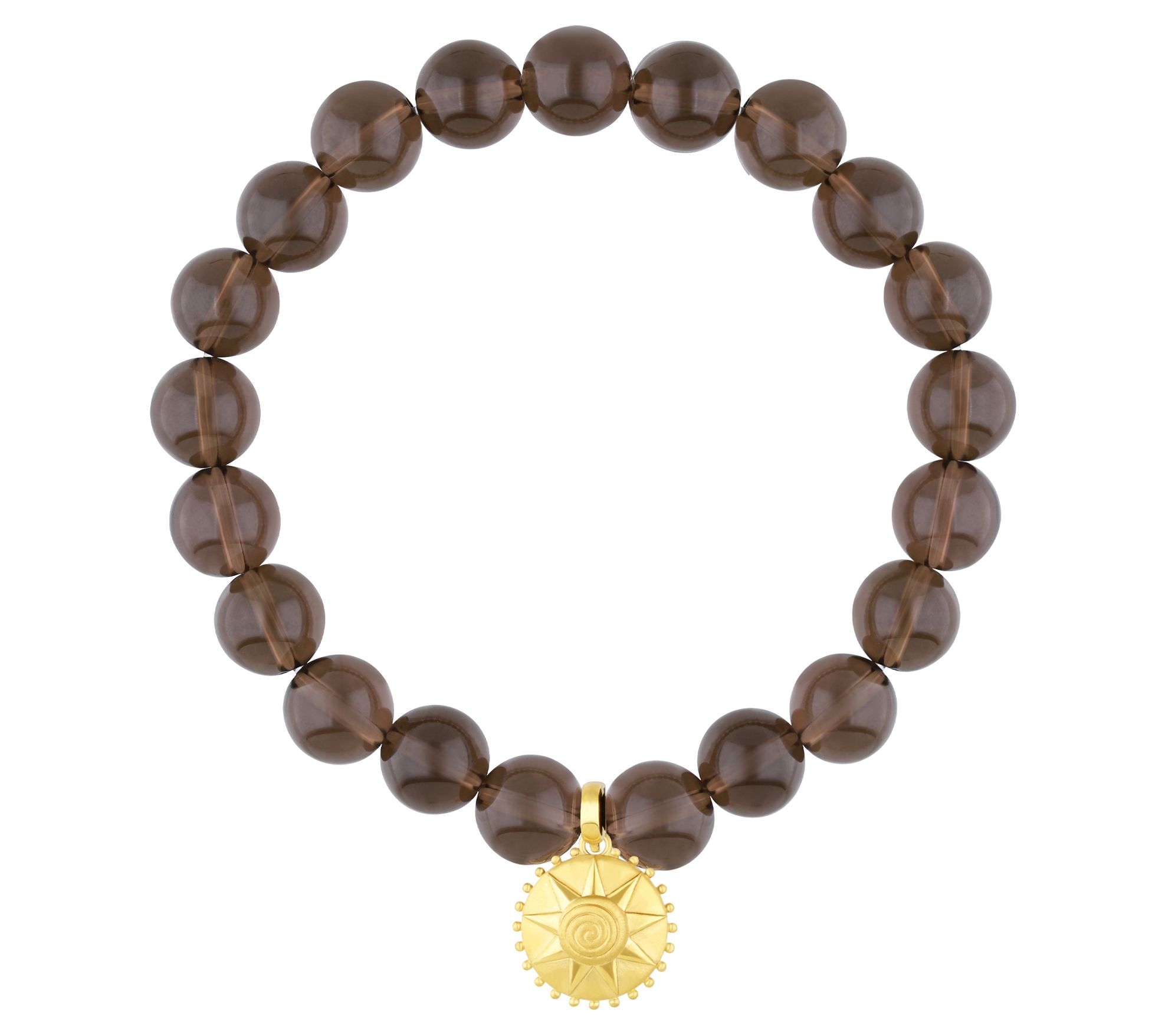 Elyse Ryan Silver 14K Clad Gemstone Joy Beaded Bracelet