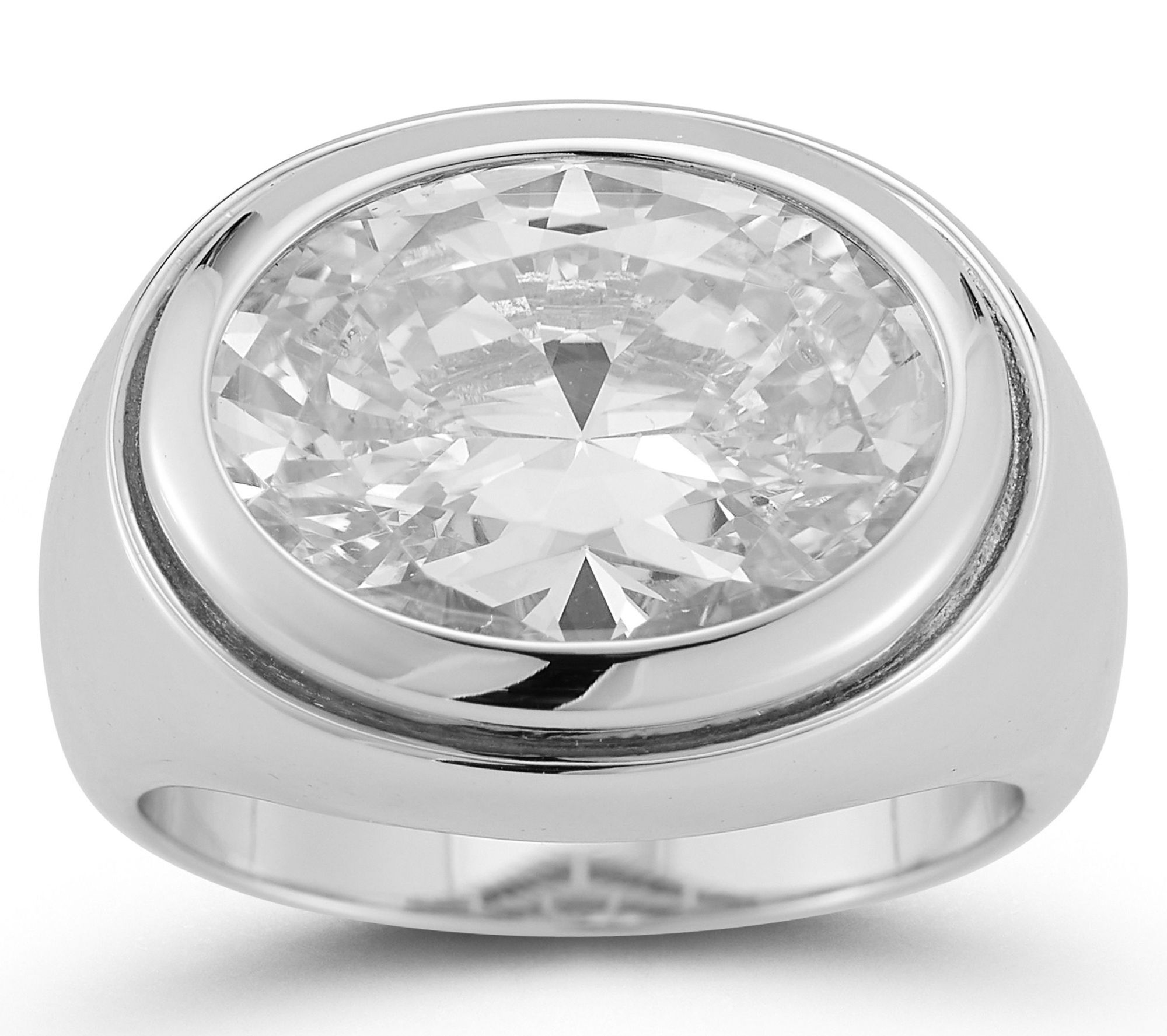 Rachel Zoe Oval Signet Ring, Sterling