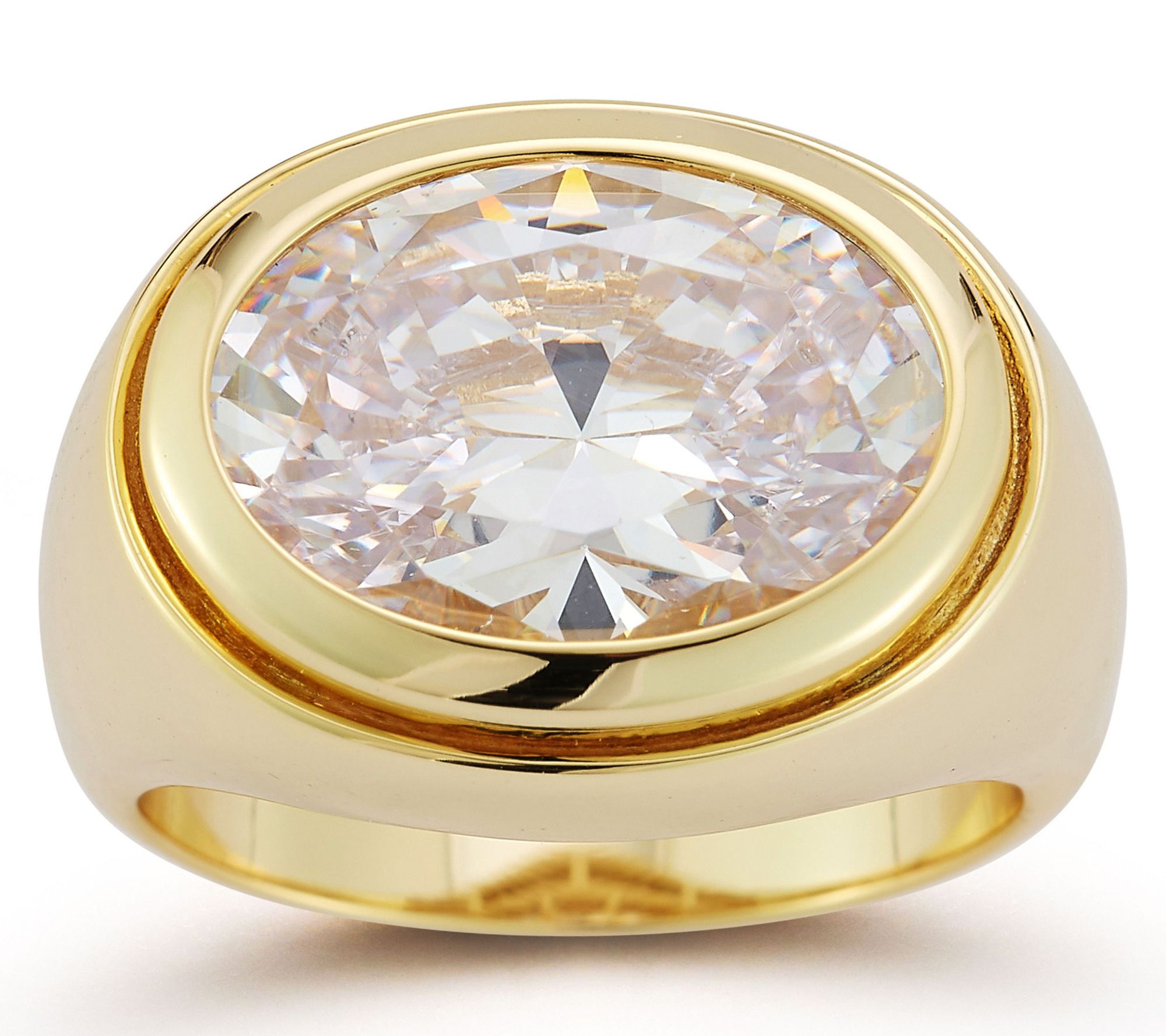 Rachel Zoe Oval Signet Ring, Sterling