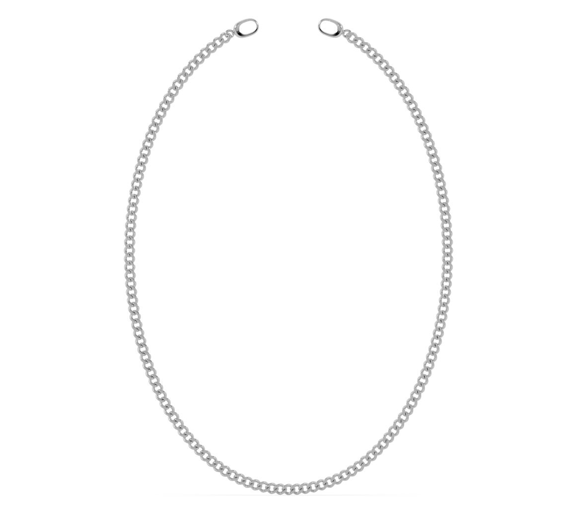 ONI Fine Jewelry Sterling Silver Baby Cuban Link Necklace