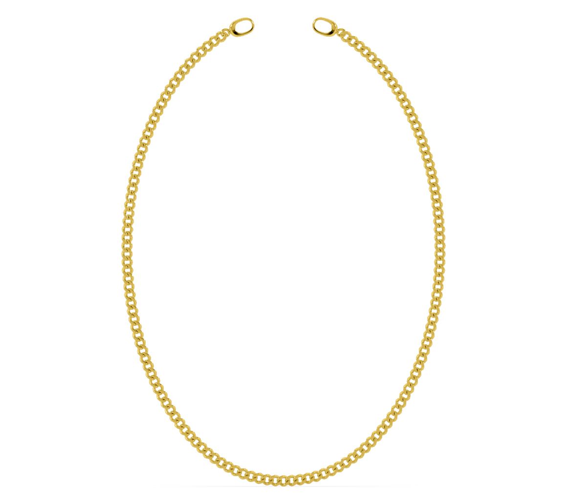ONI Fine Jewelry Sterling Silver Baby Cuban Link Necklace