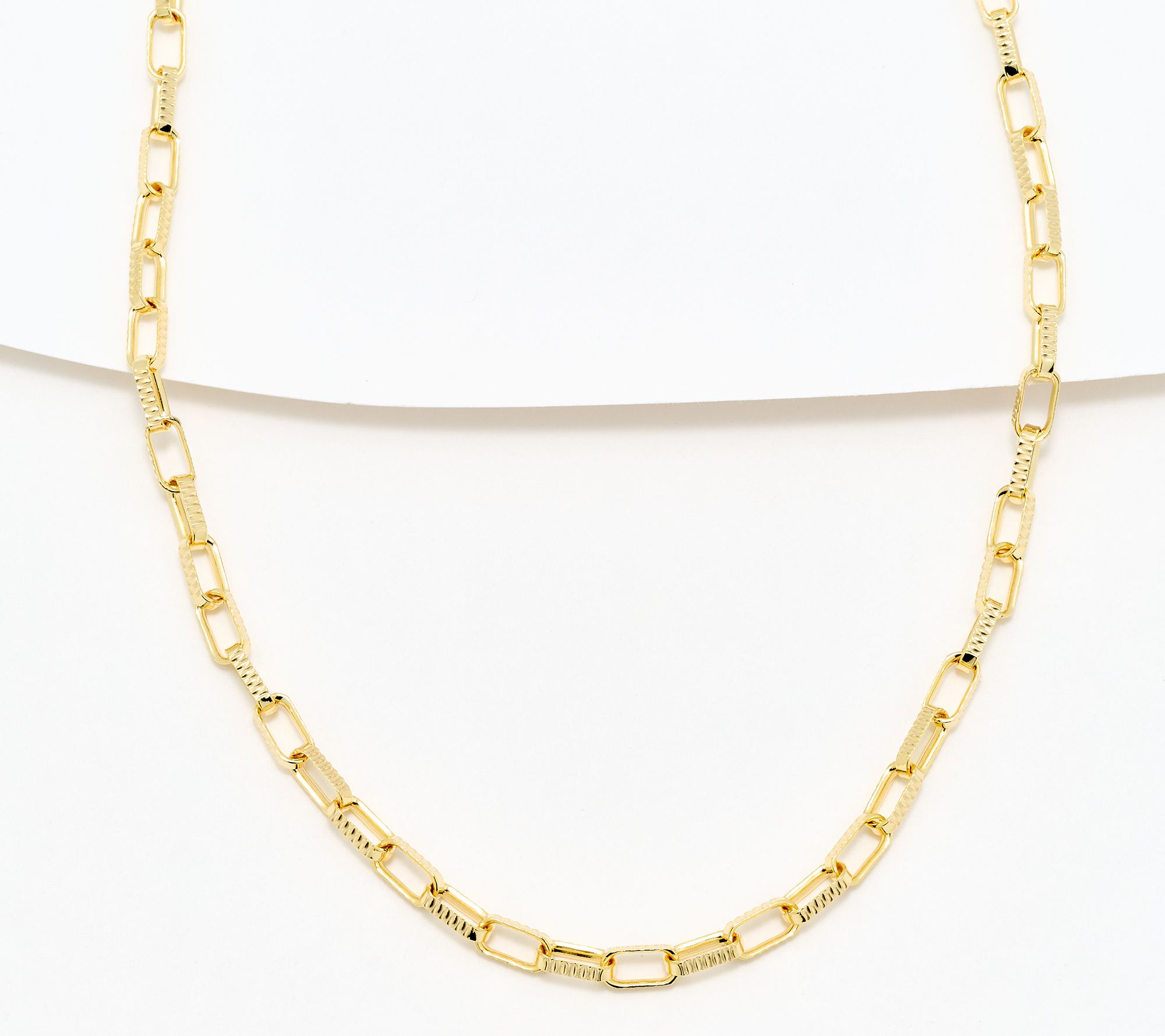 "As Is" David Markstein Sterl Premiere Luxe 20" Paperclip Necklace